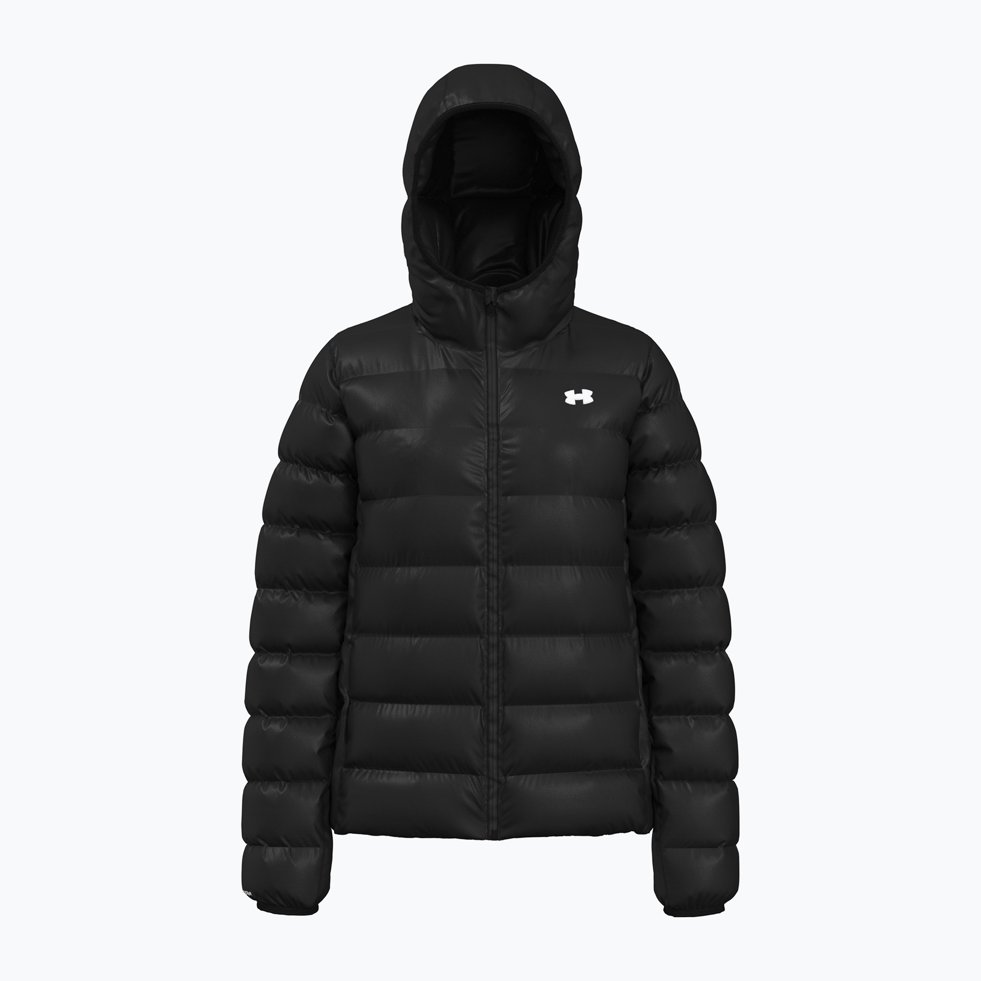 Kurtka damska Under Armour Legend Down Hooded black/white 