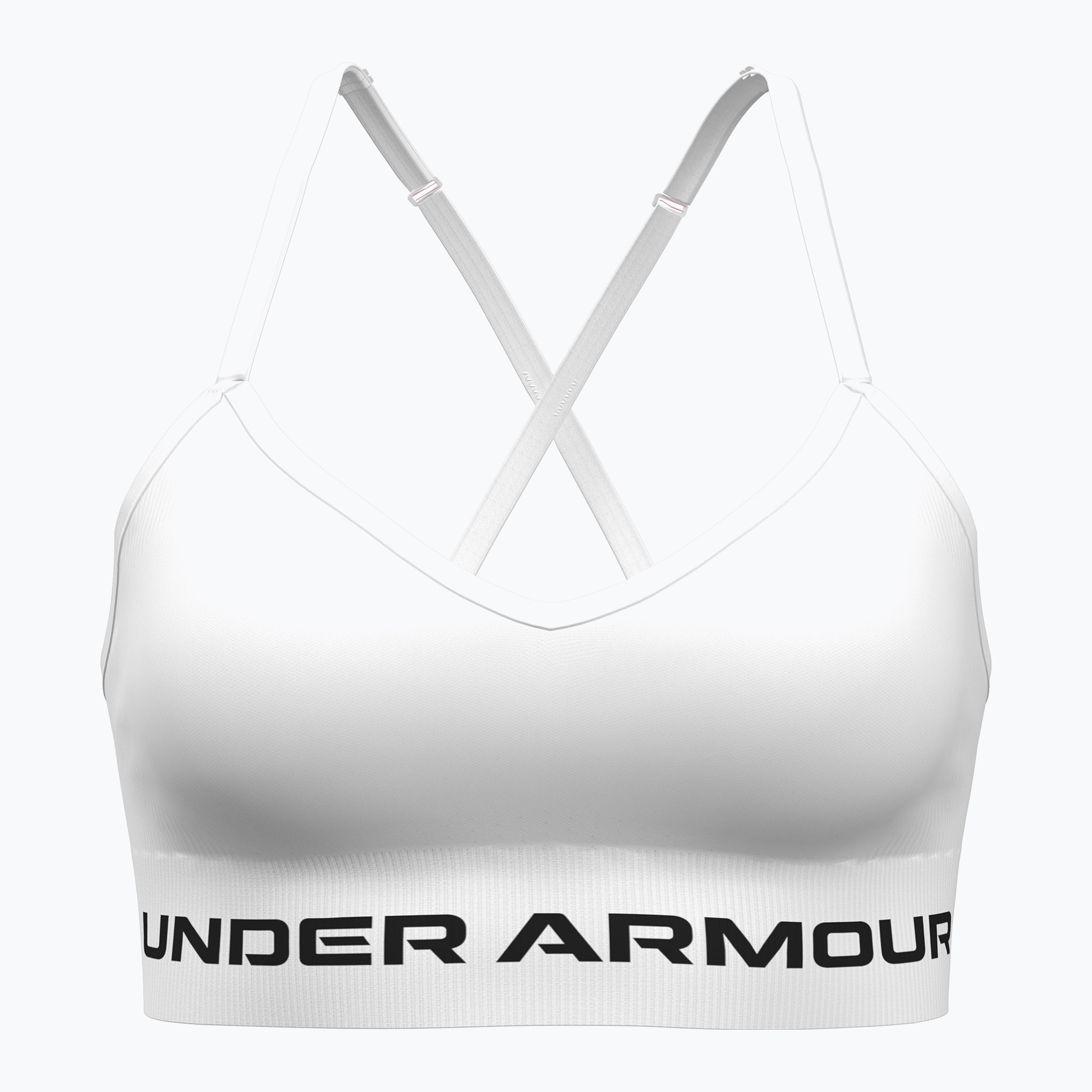 Biustonosz treningowy Under Armour Vanish Seamless Low white/black 
