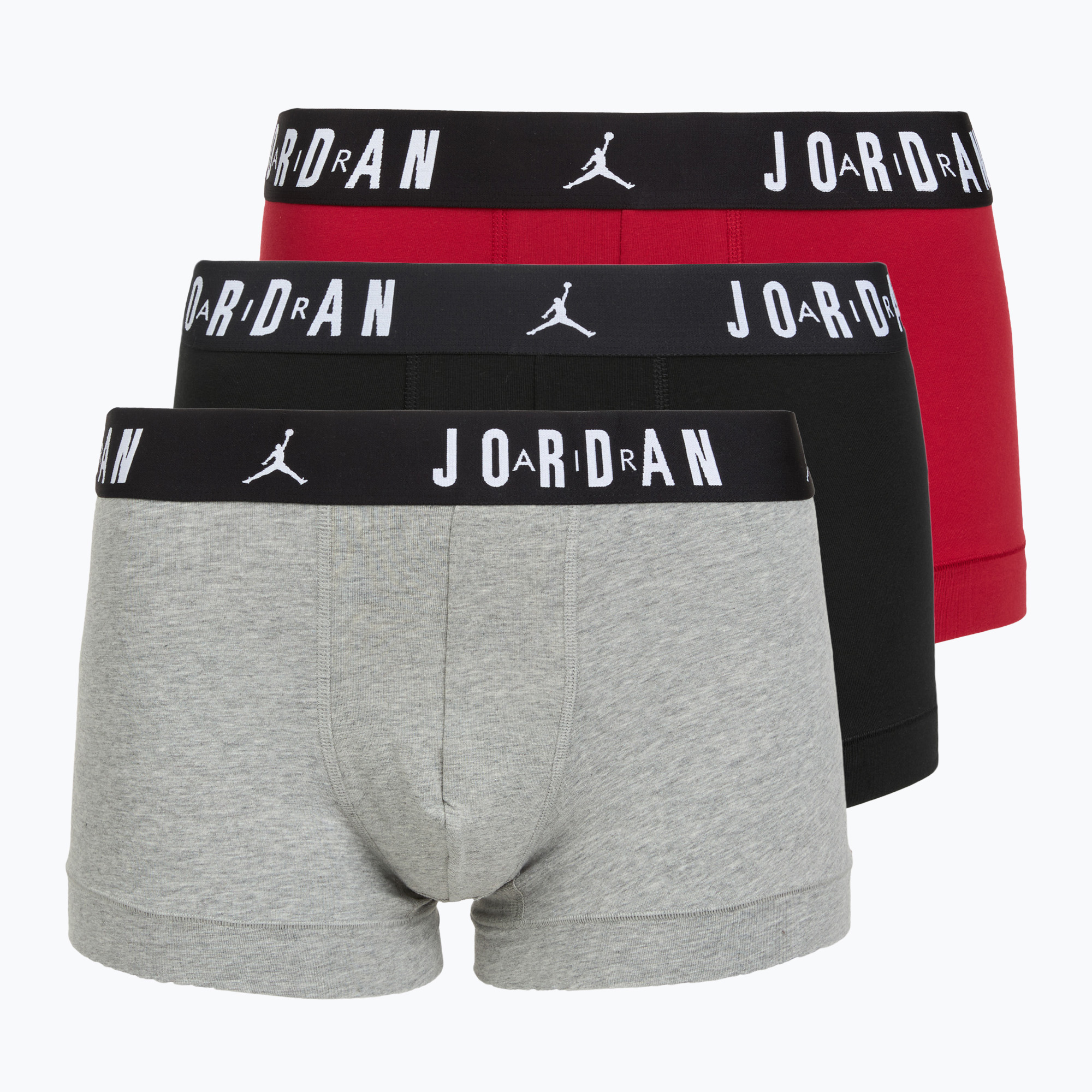 Bokserki męskie Nike Jordan JHM Flight Cotton Trunk 3 pary gym red/black 