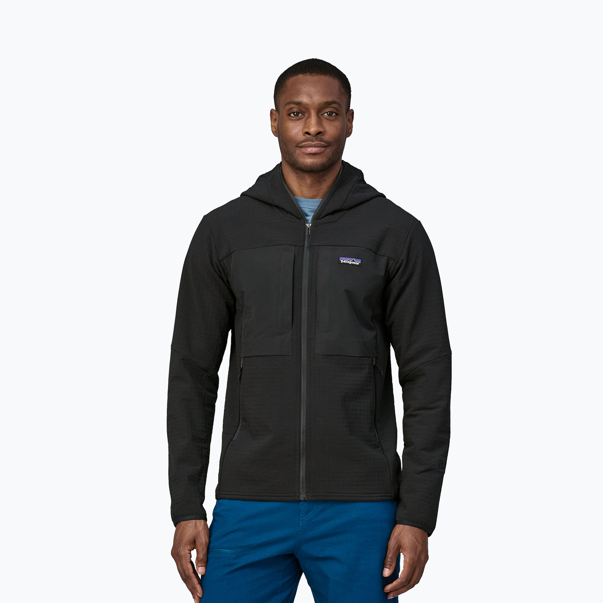 Kurtka softshell męska Patagonia R2 TechFace Hoody black 