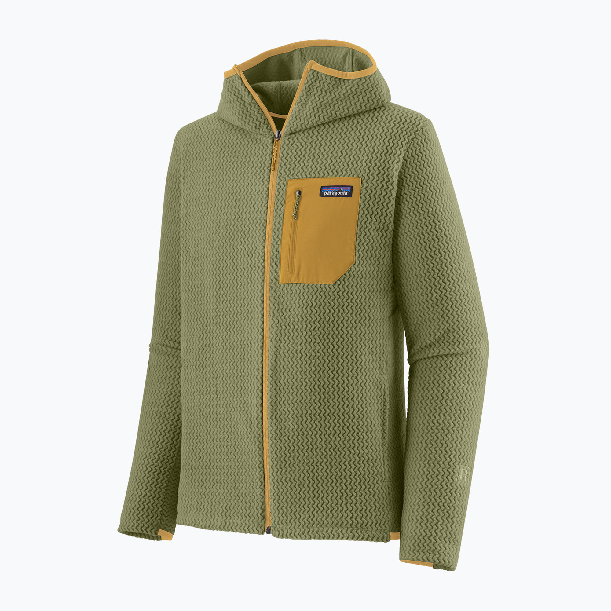 Bluza trekkingowa męska Patagonia R1 Air Full-Zip buckhorn green 