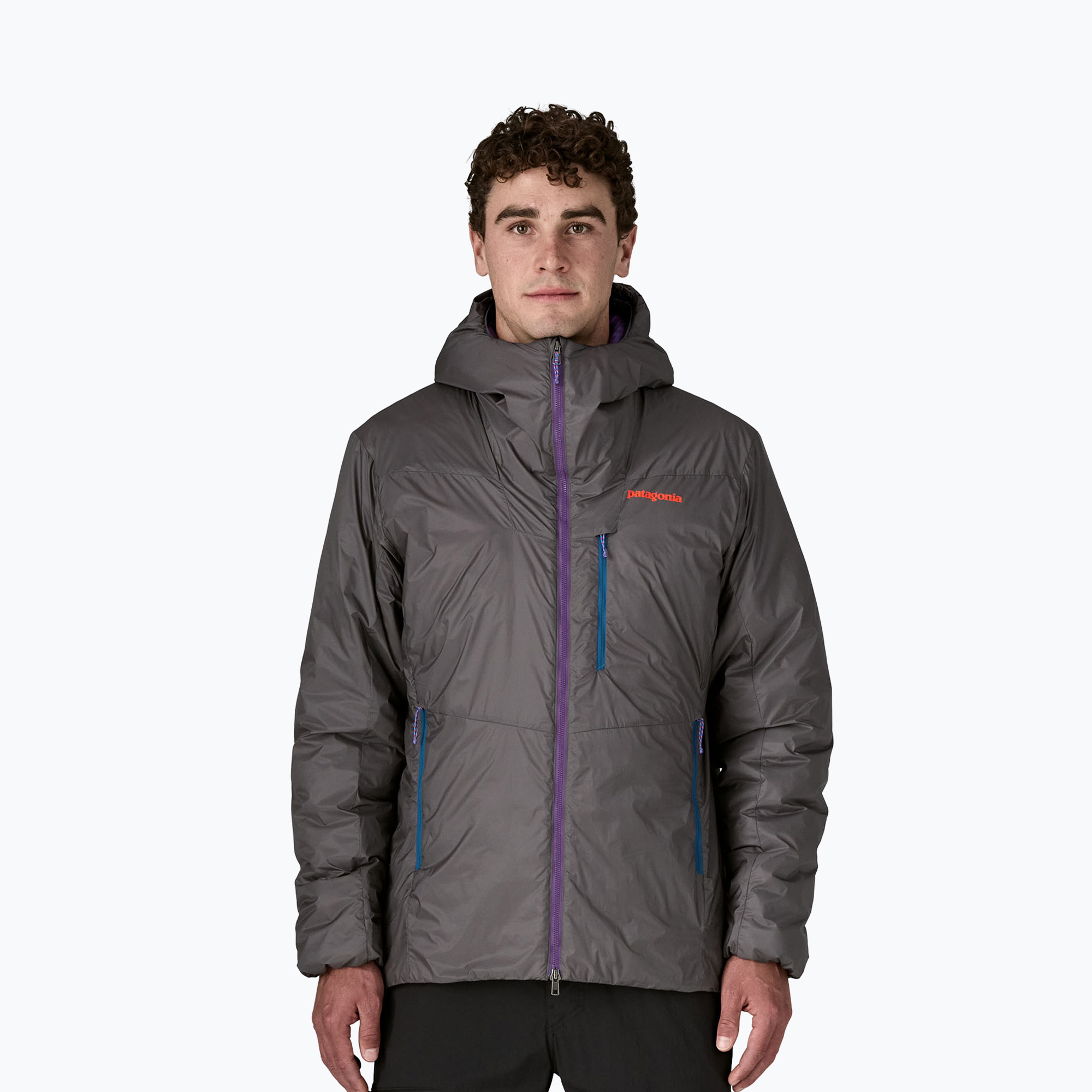 Geacă cu puf pentru bărbați Patagonia DAS Light Hoody forge grey