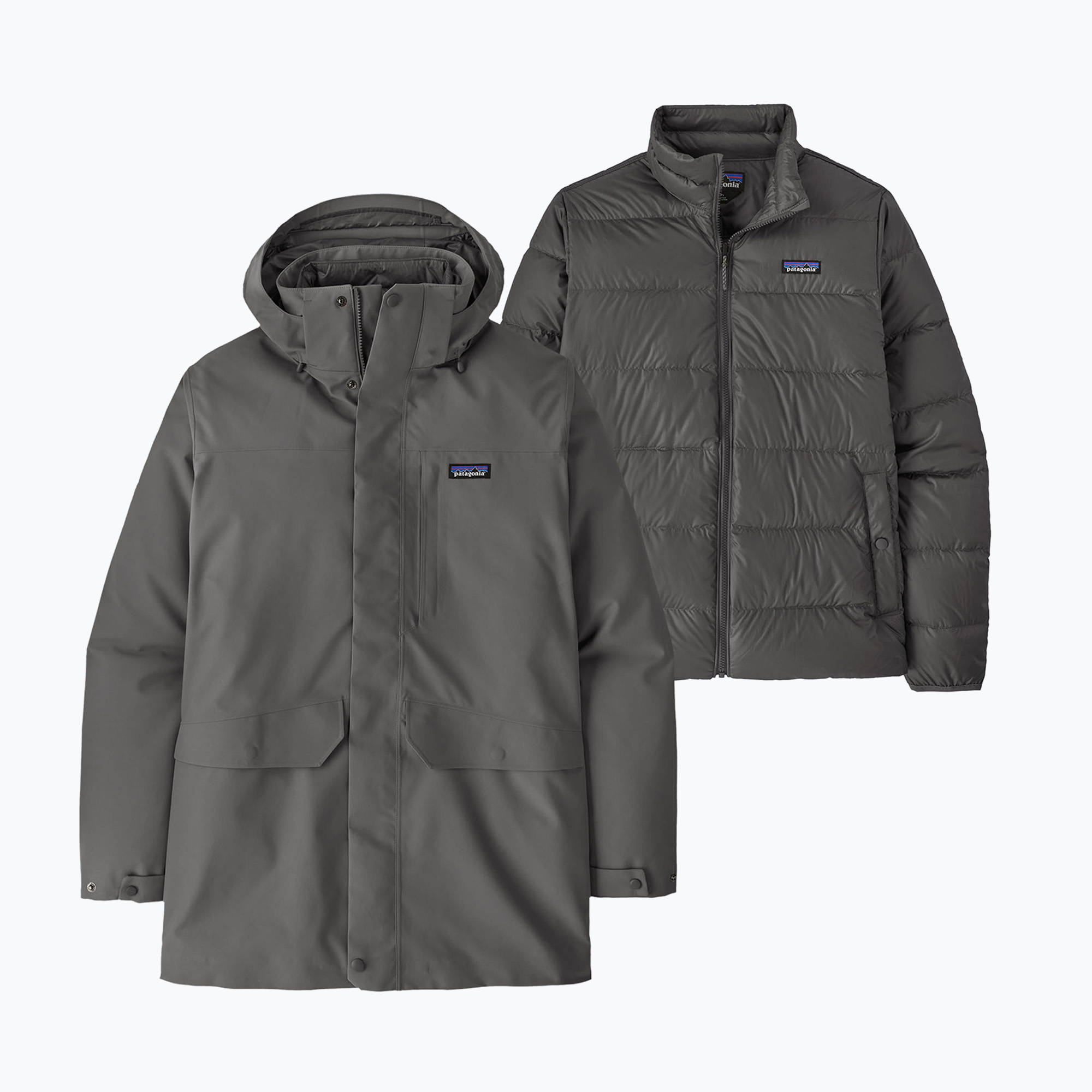 Kurtka 3w1 męska Patagonia Tres 3-in-1 Parka forge grey 
