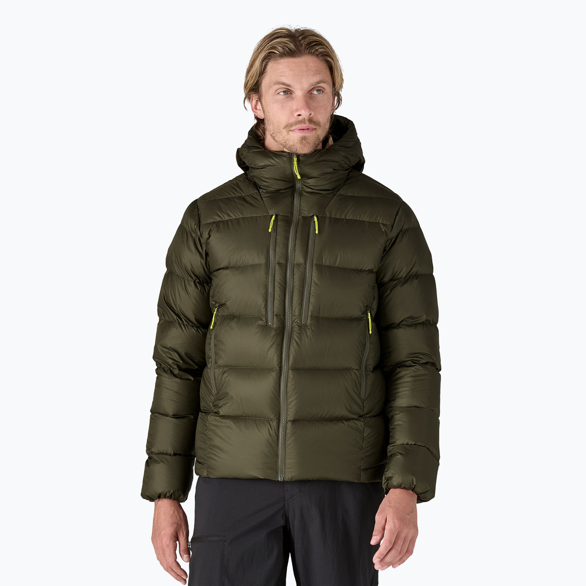 Kurtka puchowa męska Patagonia Fitz Roy Down Hoody pine needle green 