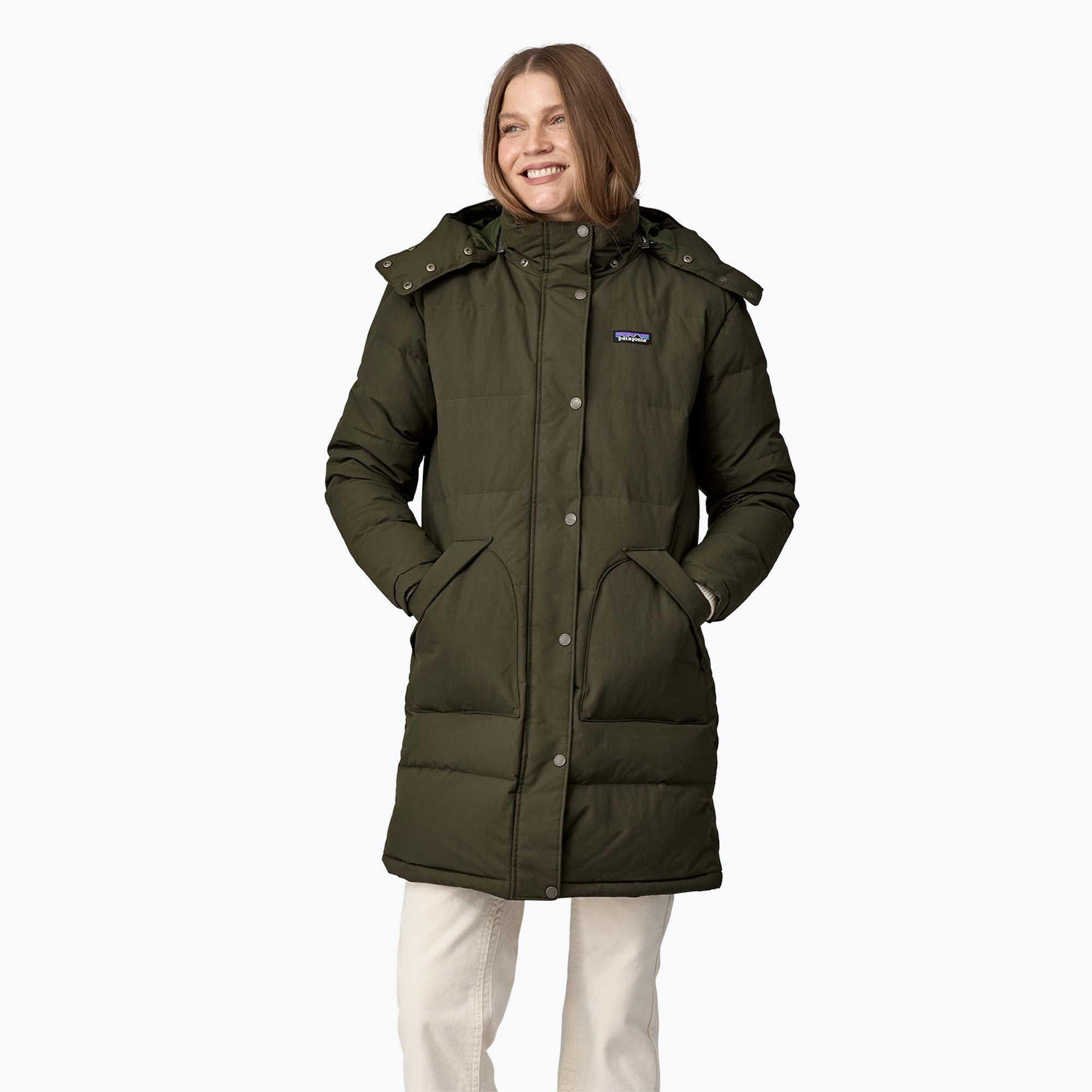 Palton pentru femei Patagonia Downdrift Parka pine needle green (Downdrift Parka 20605)