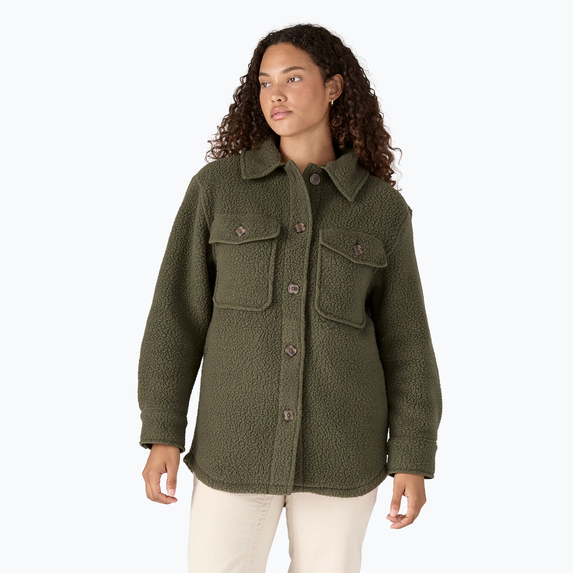 Kurtka damska Patagonia Retro Pile Shacket pine needle green 