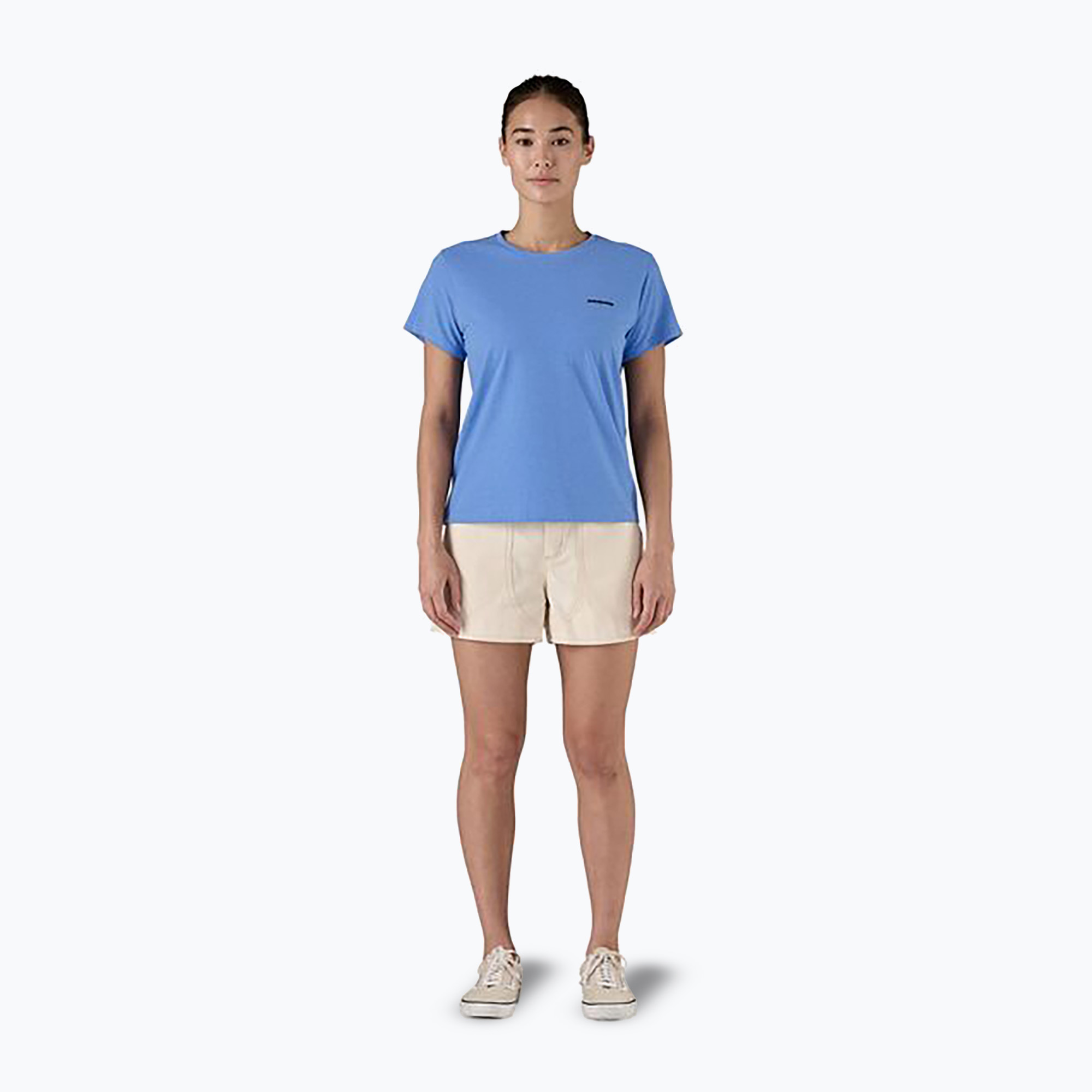 Koszulka damska Patagonia P-6 Logo Responsibili-Tee abundant blue 