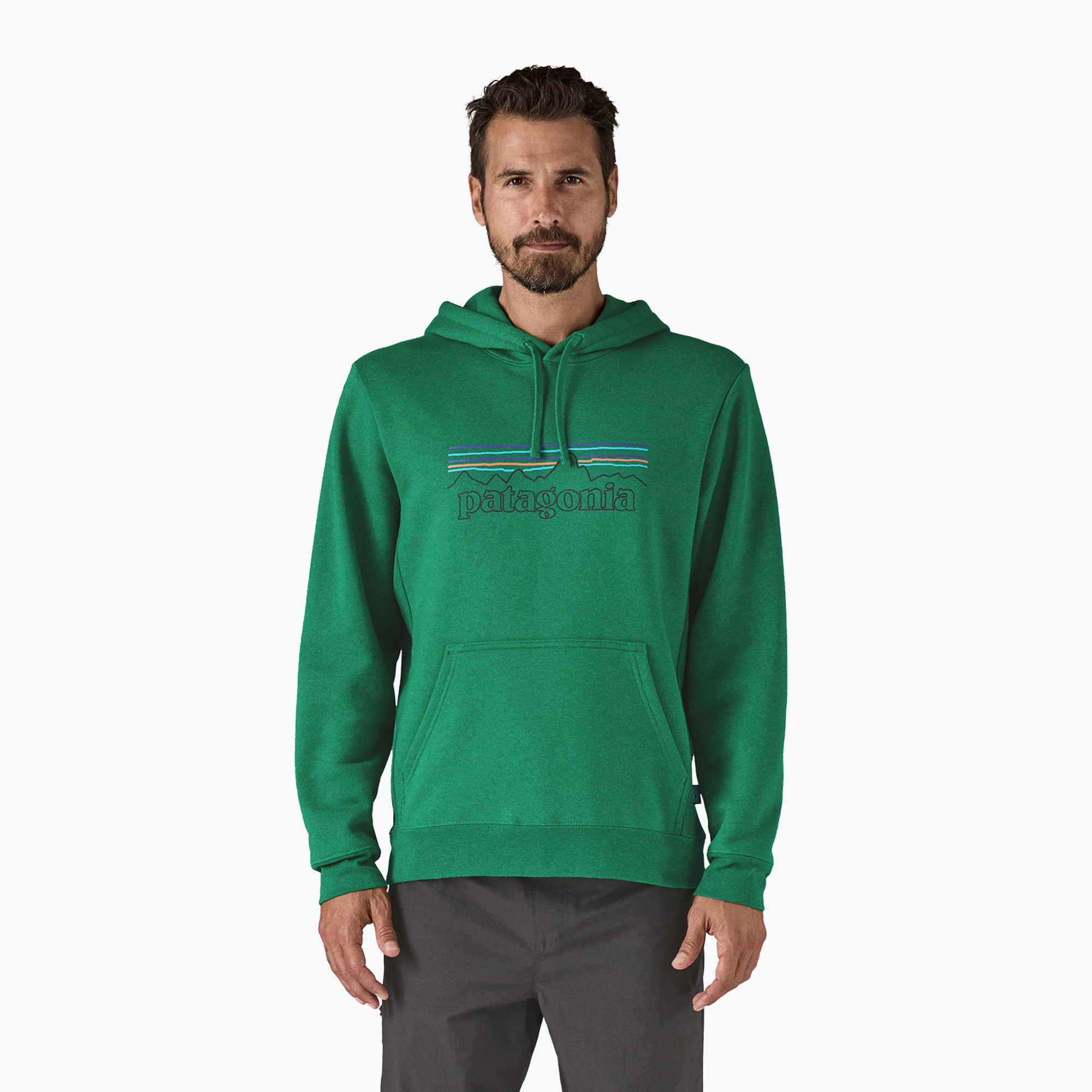 Patagonia P-6 Лого суитшърт Uprisal p-6 outline/heartleaf green