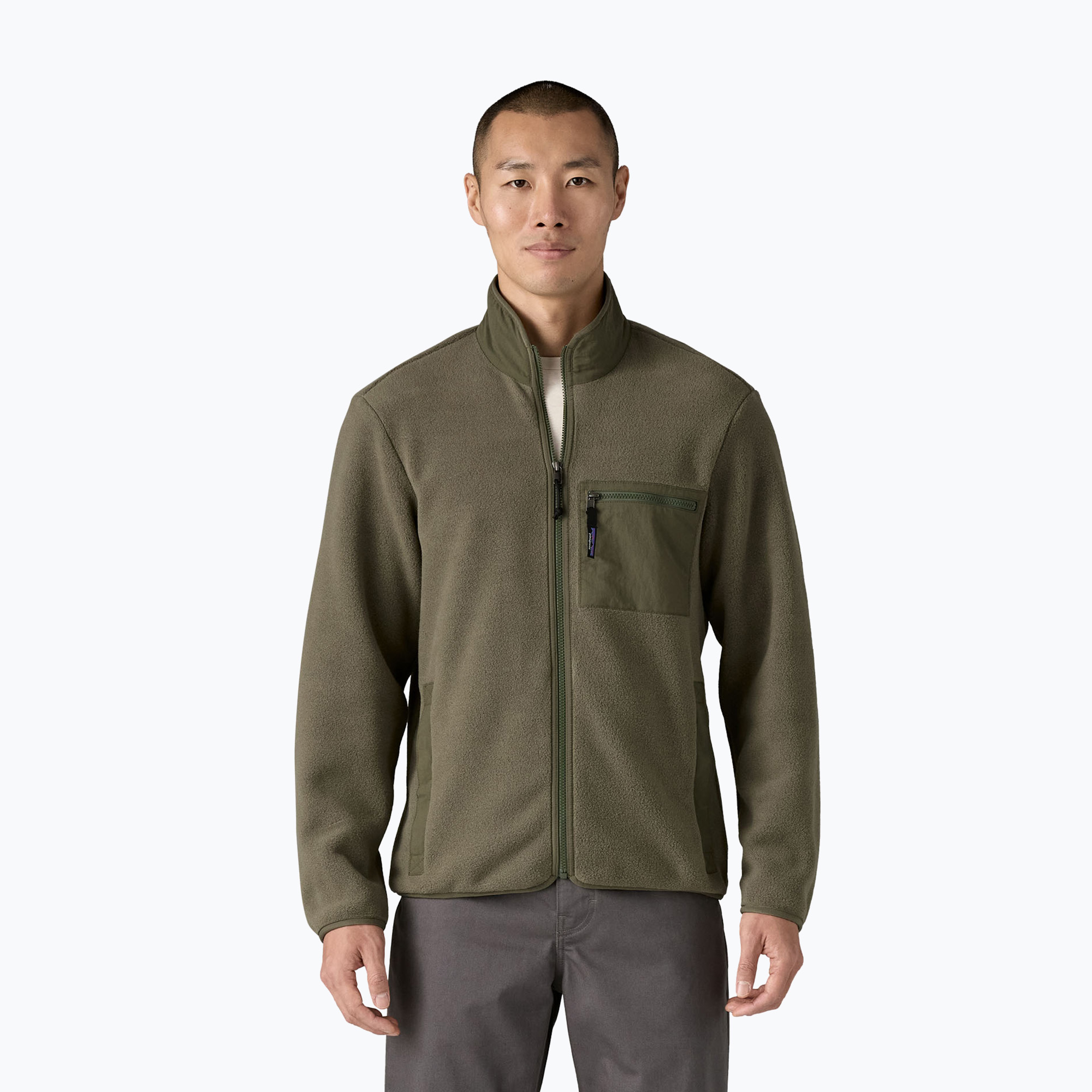 Bluza polarowa męska Patagonia Synch basin green