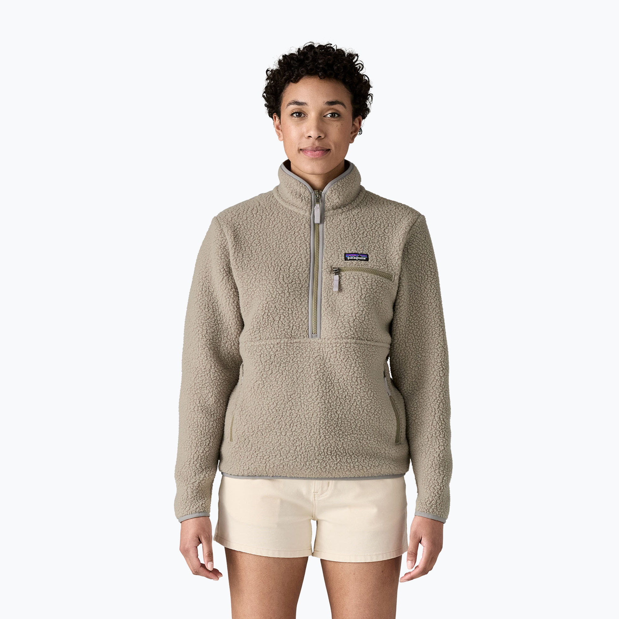 Bluza polarowa damska Patagonia Retro Pile Marsupial river rock green