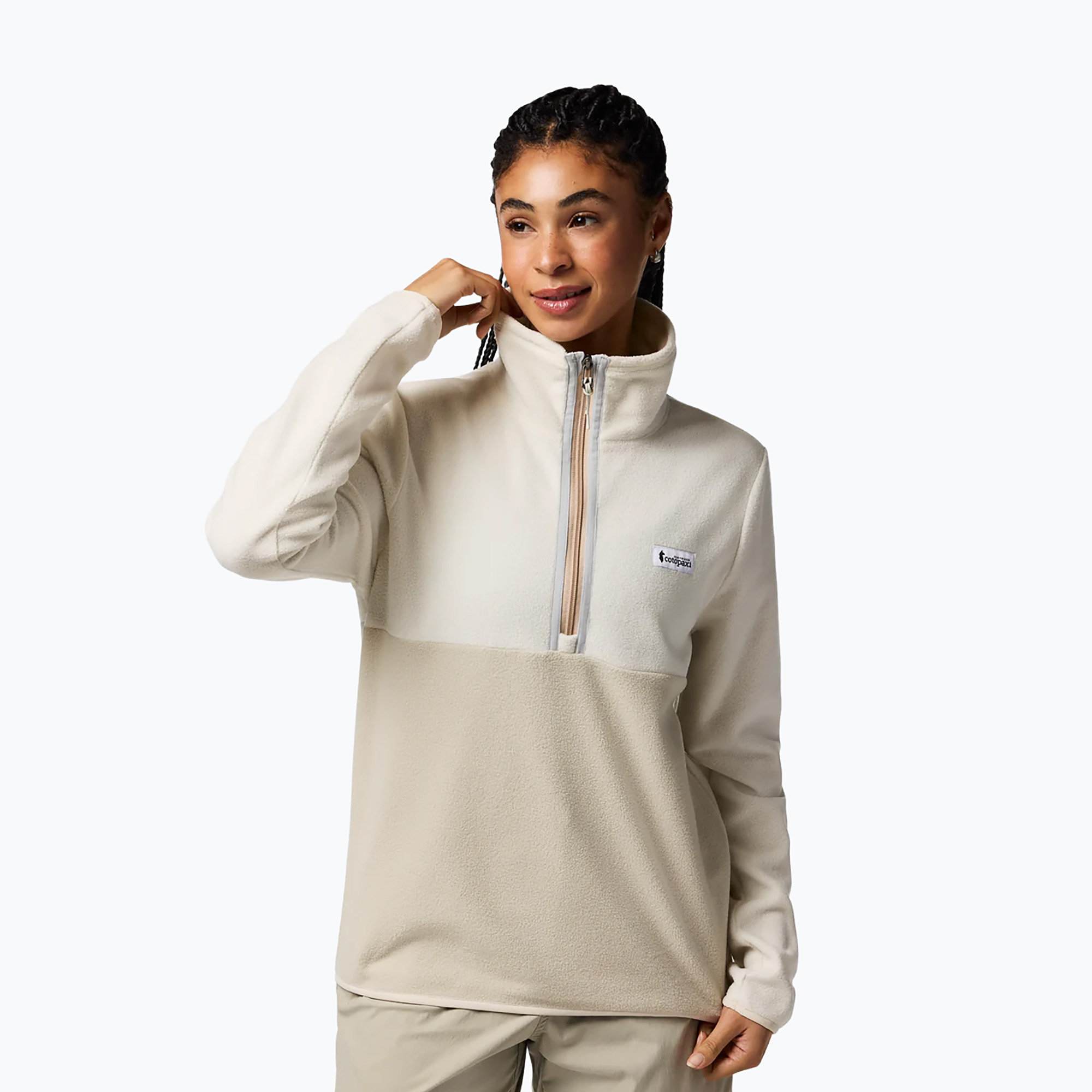 Bluza polarowa damska Cotopaxi Amado Fleece Pullover chalk and mineral 