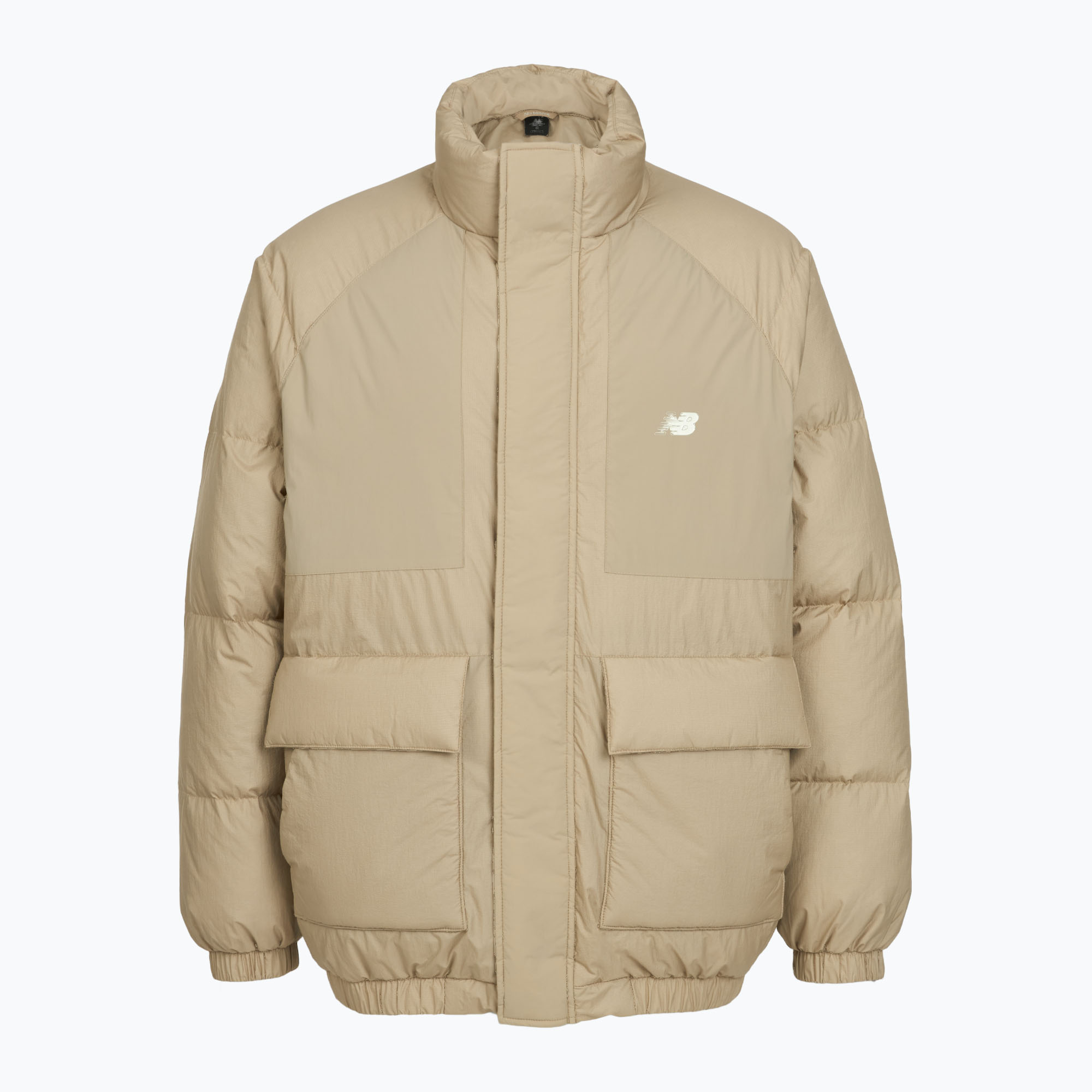 Kurtka puchowa męska New Balance NBX Academy Mix Down beige 