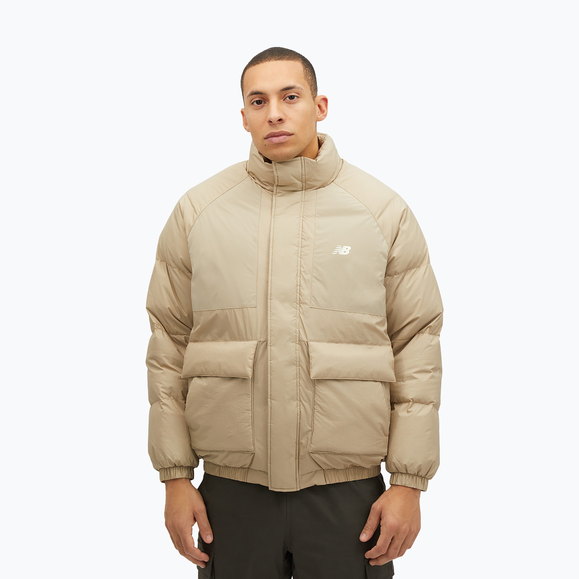 Мъжко пухено яке New Balance NBX Academy Mix Down beige