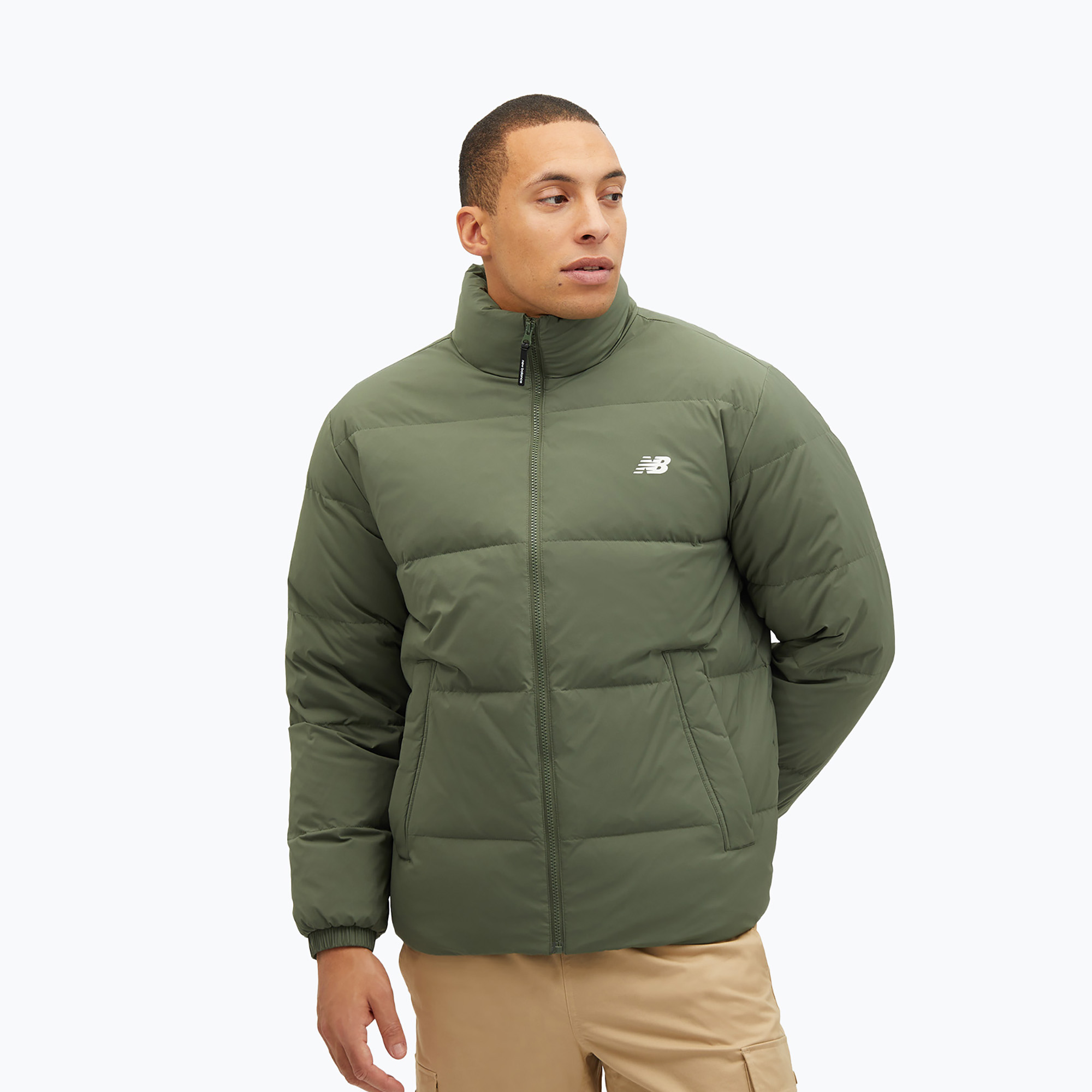 Мъжко пухено яке New Balance NBX Down green