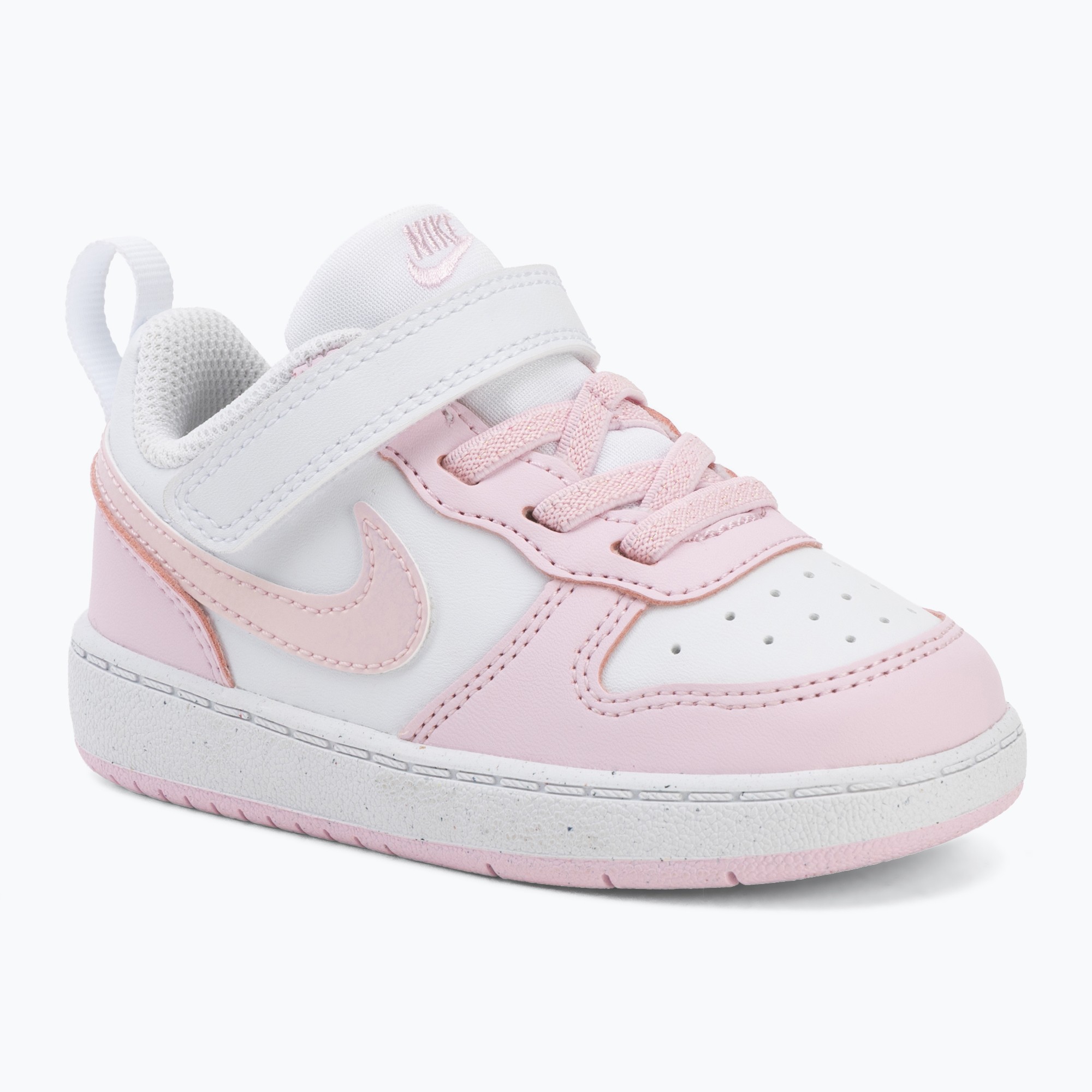 Buty dziecięce Nike Court Borough Low Recraft white/pink foam | WYSYŁKA W 24H | 30 DNI NA ZWROT