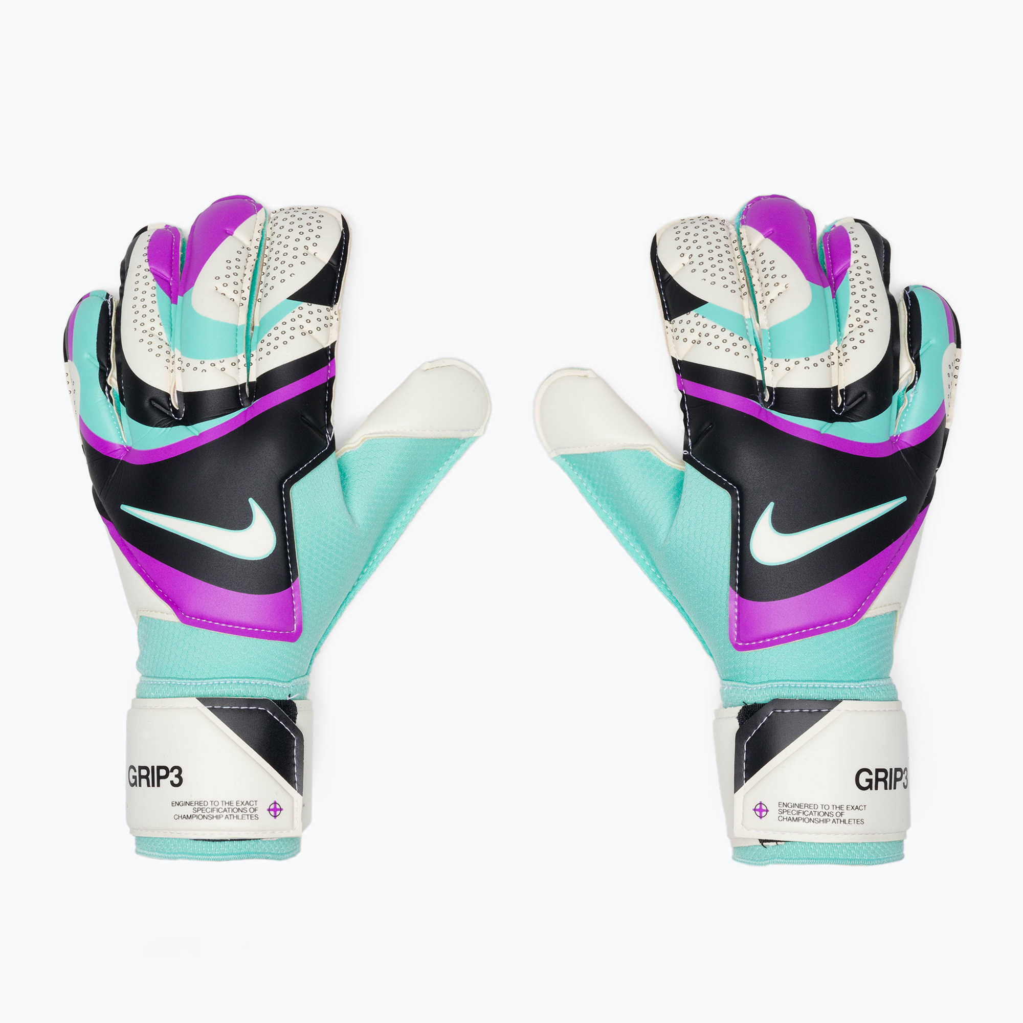 Rękawice bramkarskie Nike Grip 3 black/hyper turquoise/white 