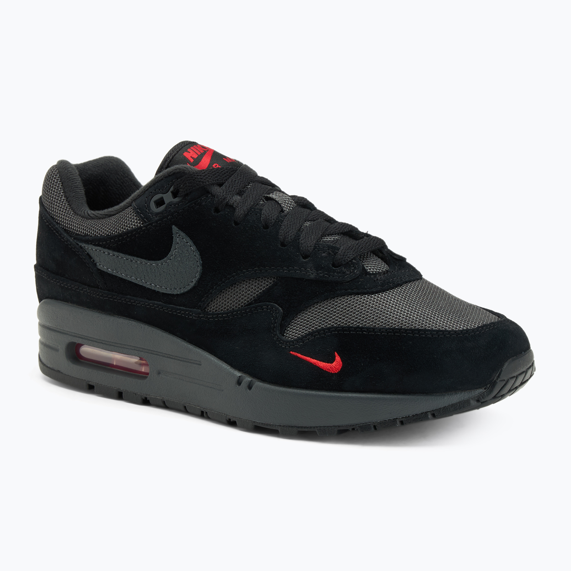 Buty męskie Nike Air Max 1 black/university red/anthracite 