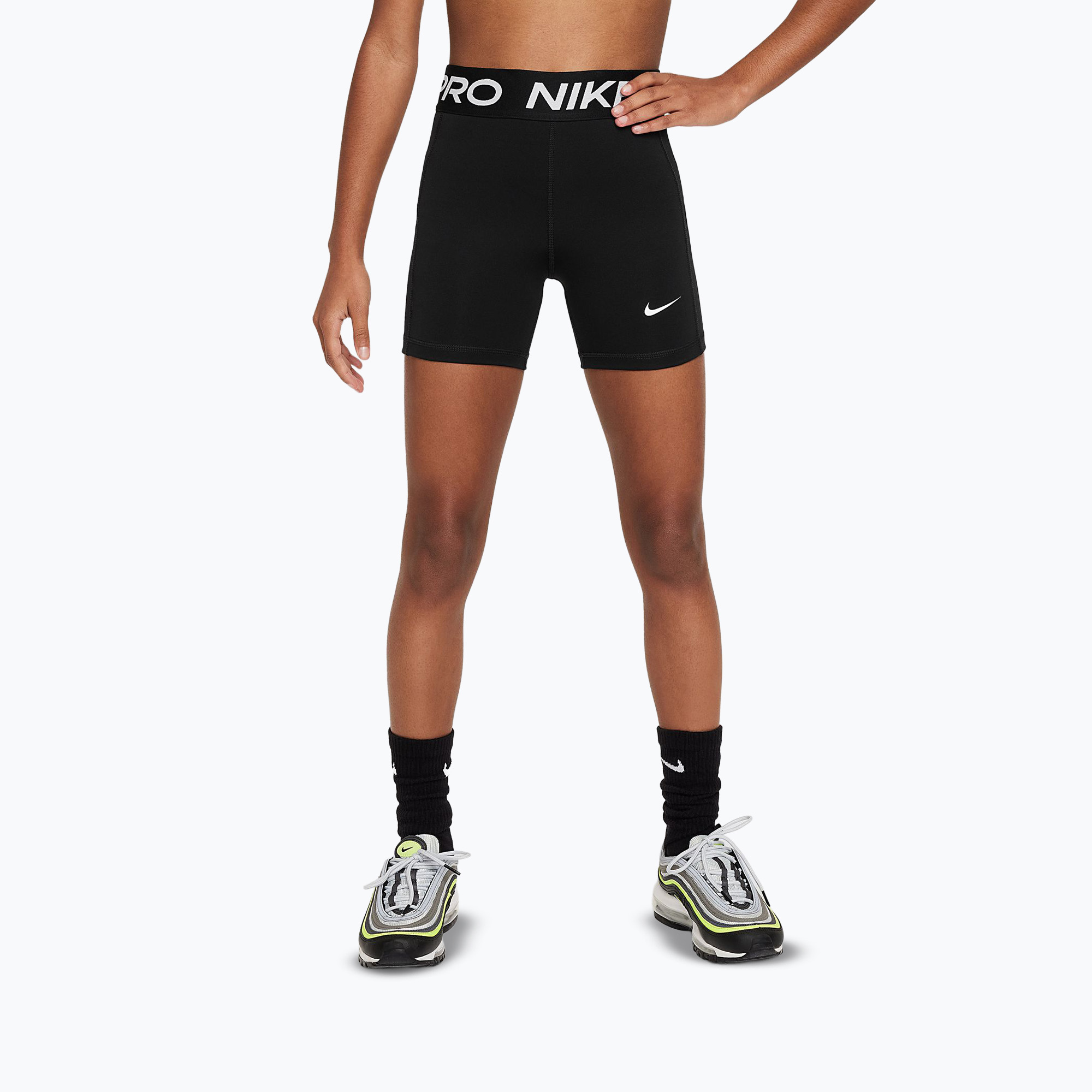 Spodenki dziecięce Nike Pro Leak Protection Period black/white 