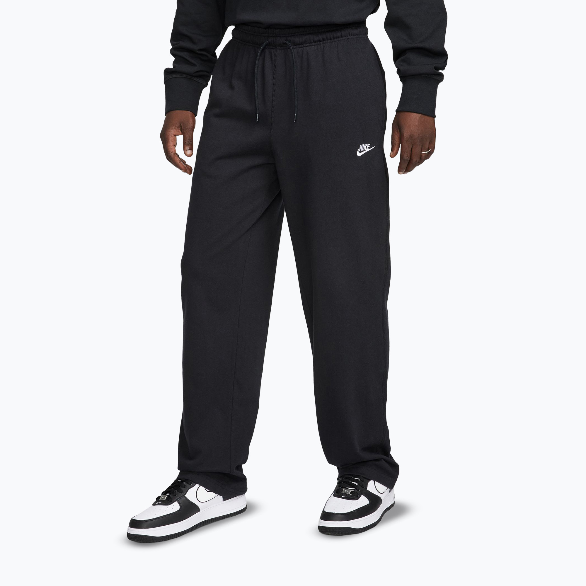 Spodnie męskie Nike Sportswear Club Knit Open-Hem black/white 