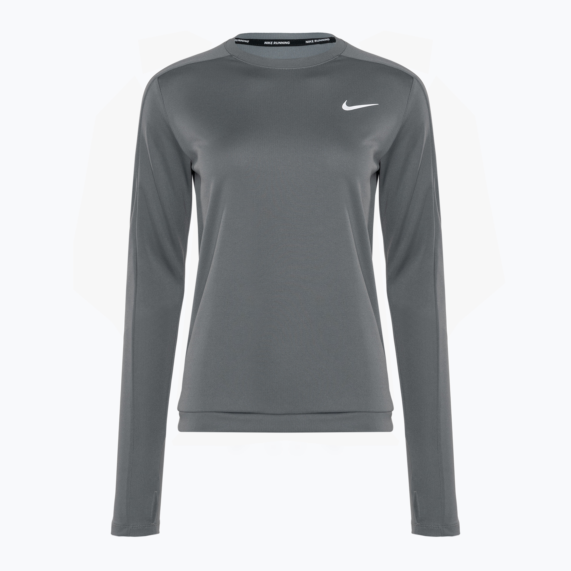 Longsleeve do biegania damski Nike Dri-Fit Pacer Crew smoke grey 