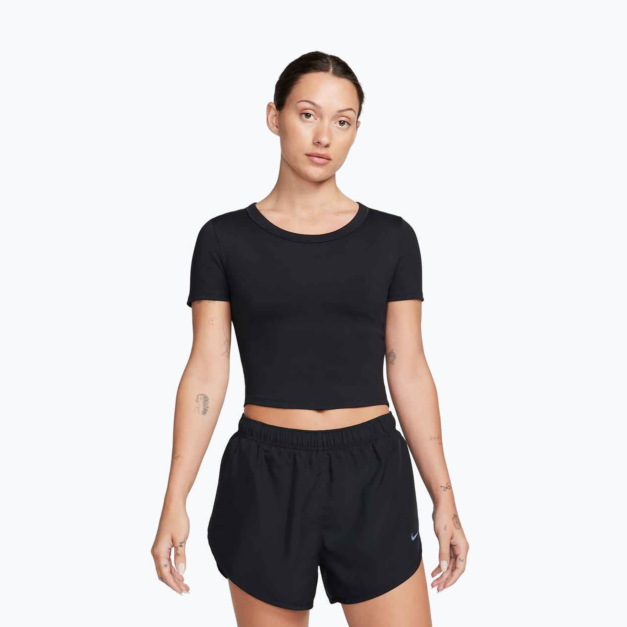 Koszulka treningowa damska Nike One Fitted Dri-Fit Cropped Top black 
