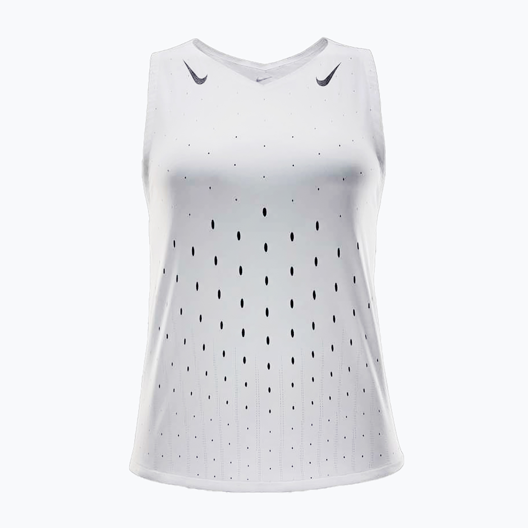 Koszulka do biegania damska Nike AeroSwift Dri-Fit ADV Singlet white/black/black 