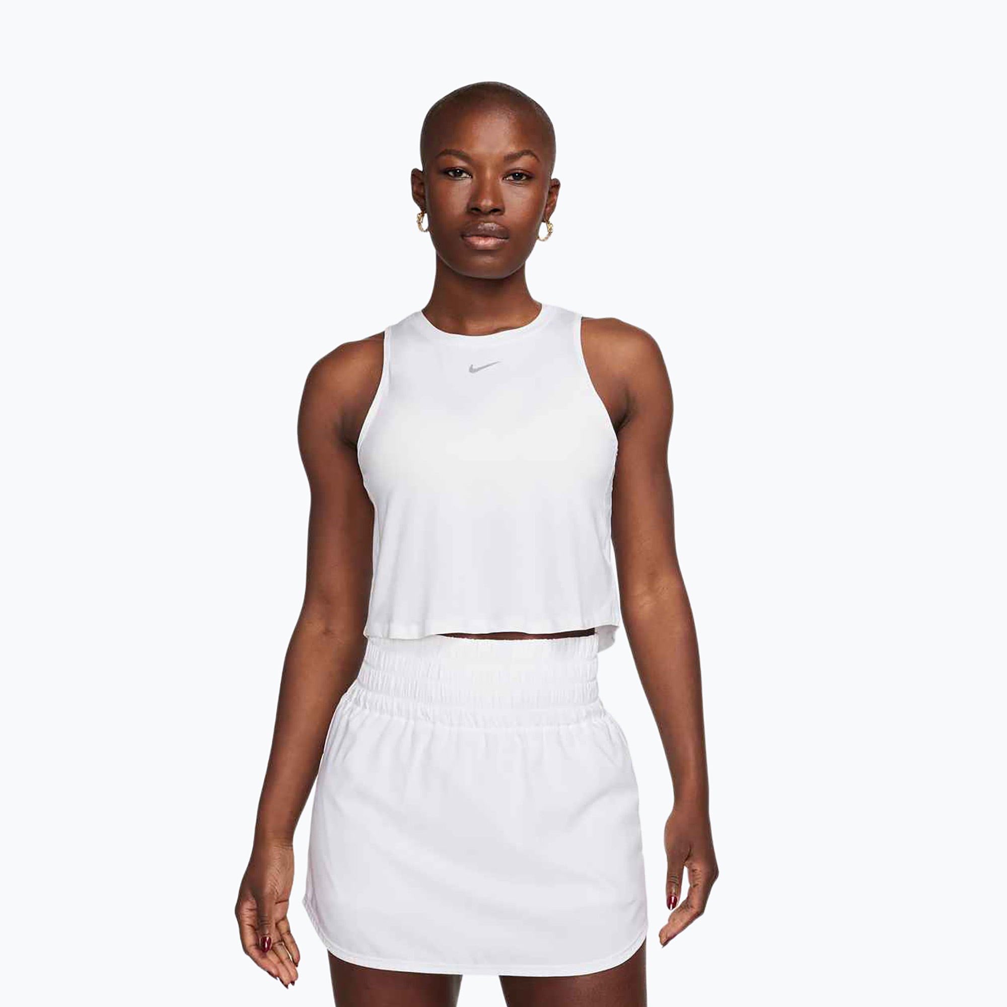 Koszulka treningowa damska Nike One Classic Dri-Fit Cropped Tank white 