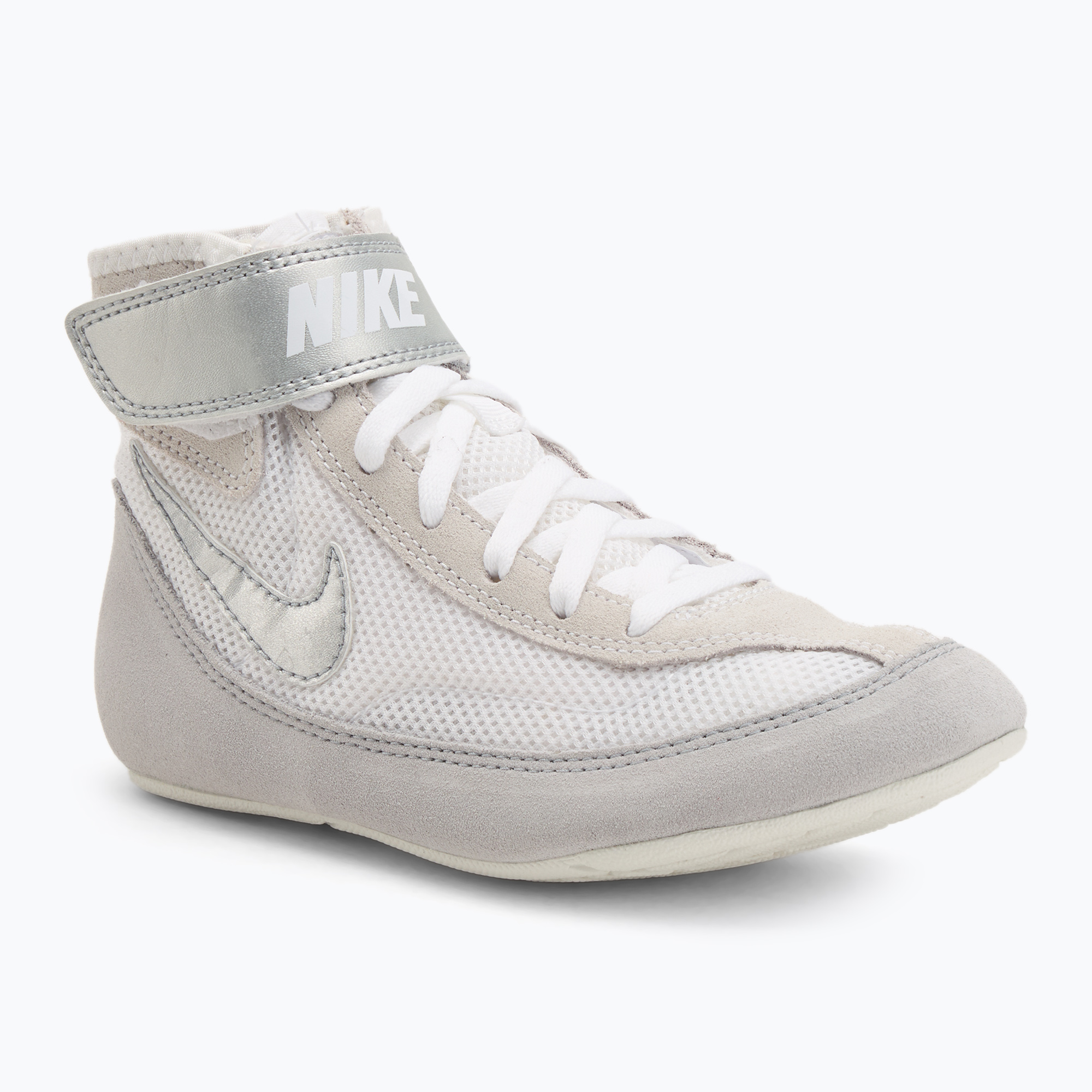 Detské zápasnícke topánky Nike Speedsweep VII white/metallic silver (Speedsweep VII 366684-100)