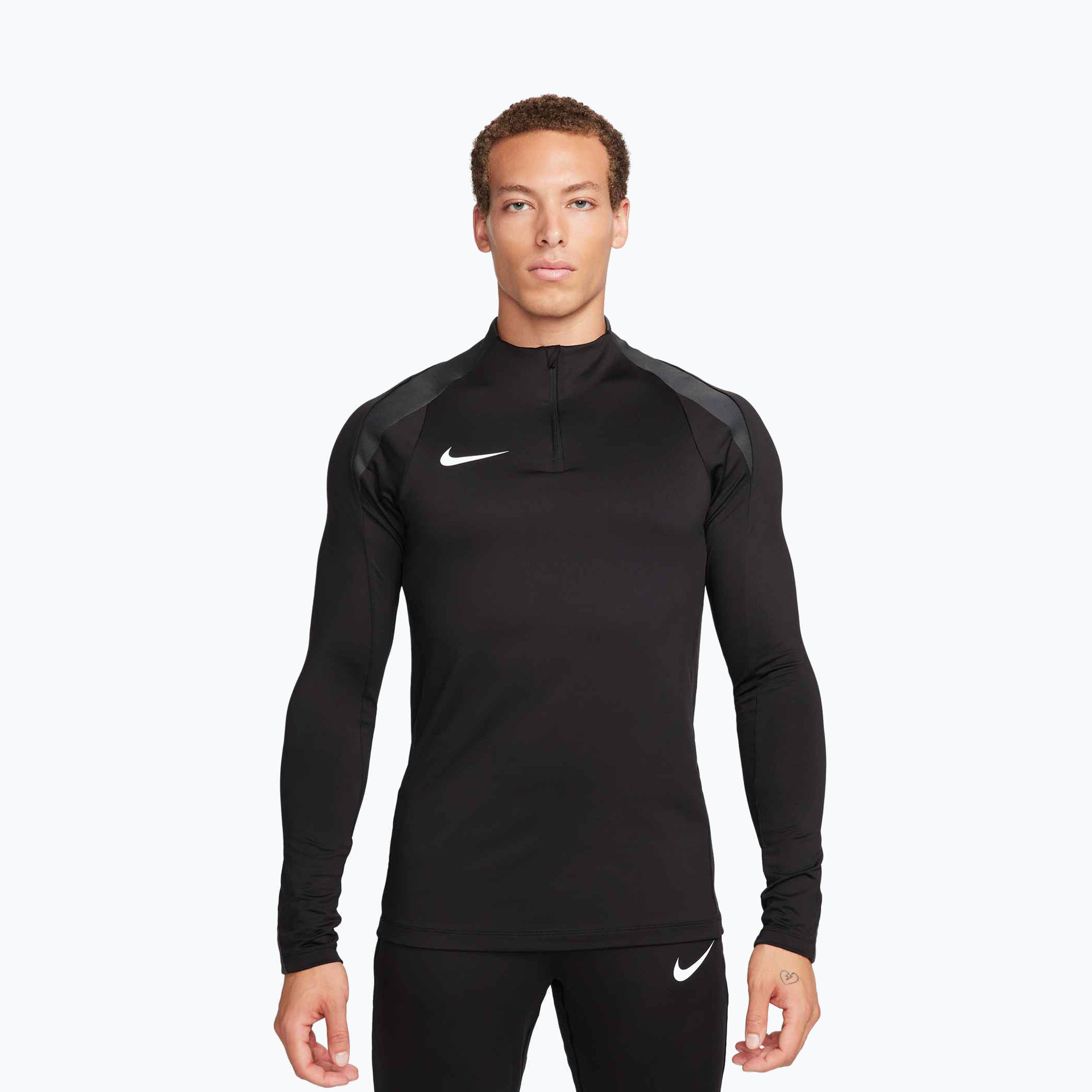 Longsleeve piłkarski Nike Strike Dri-Fit 1/2 Zip Drill Top black/anthracite/white 