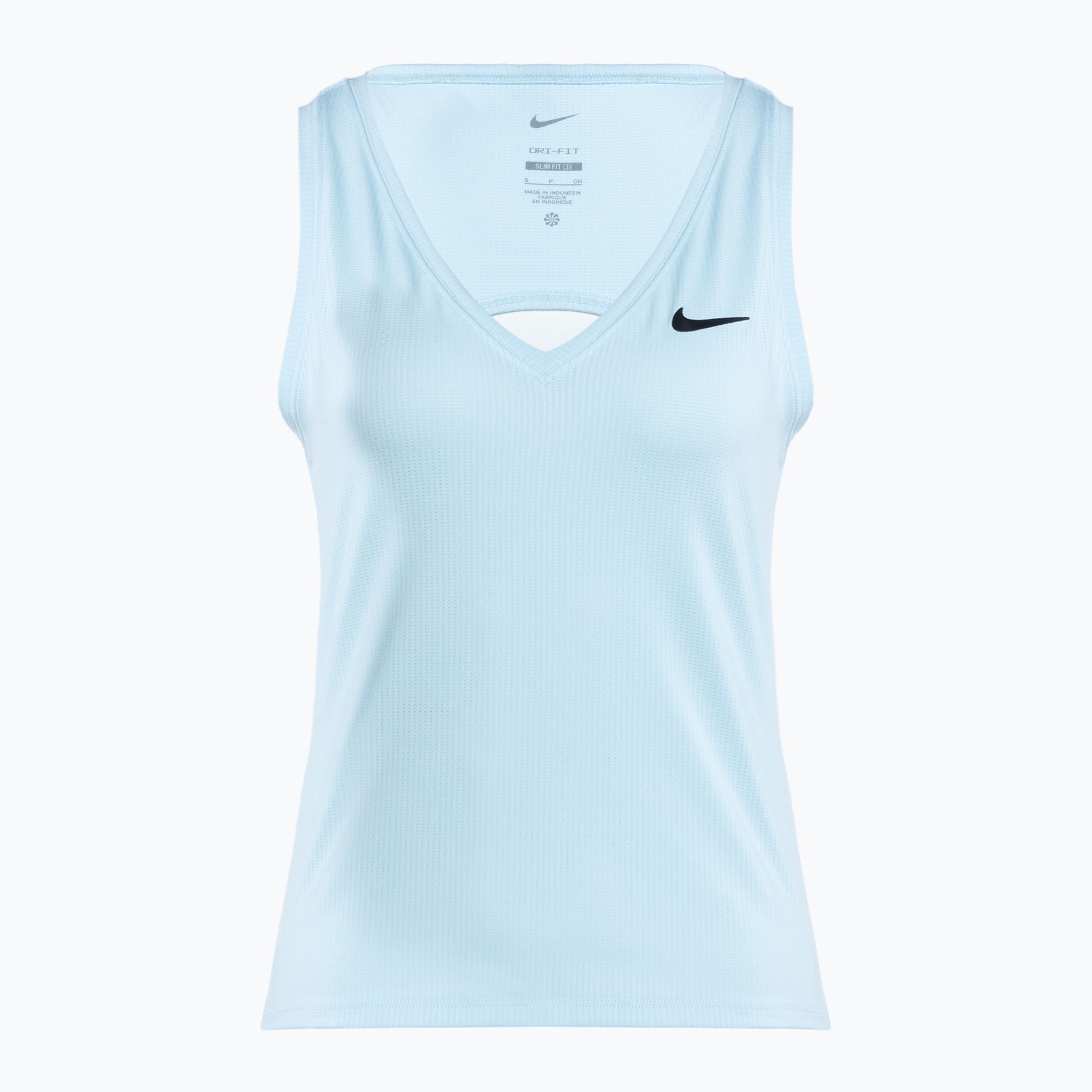 Koszulka tenisowa damska Nike Court Dri-Fit Victory Tank glacier blue/black 