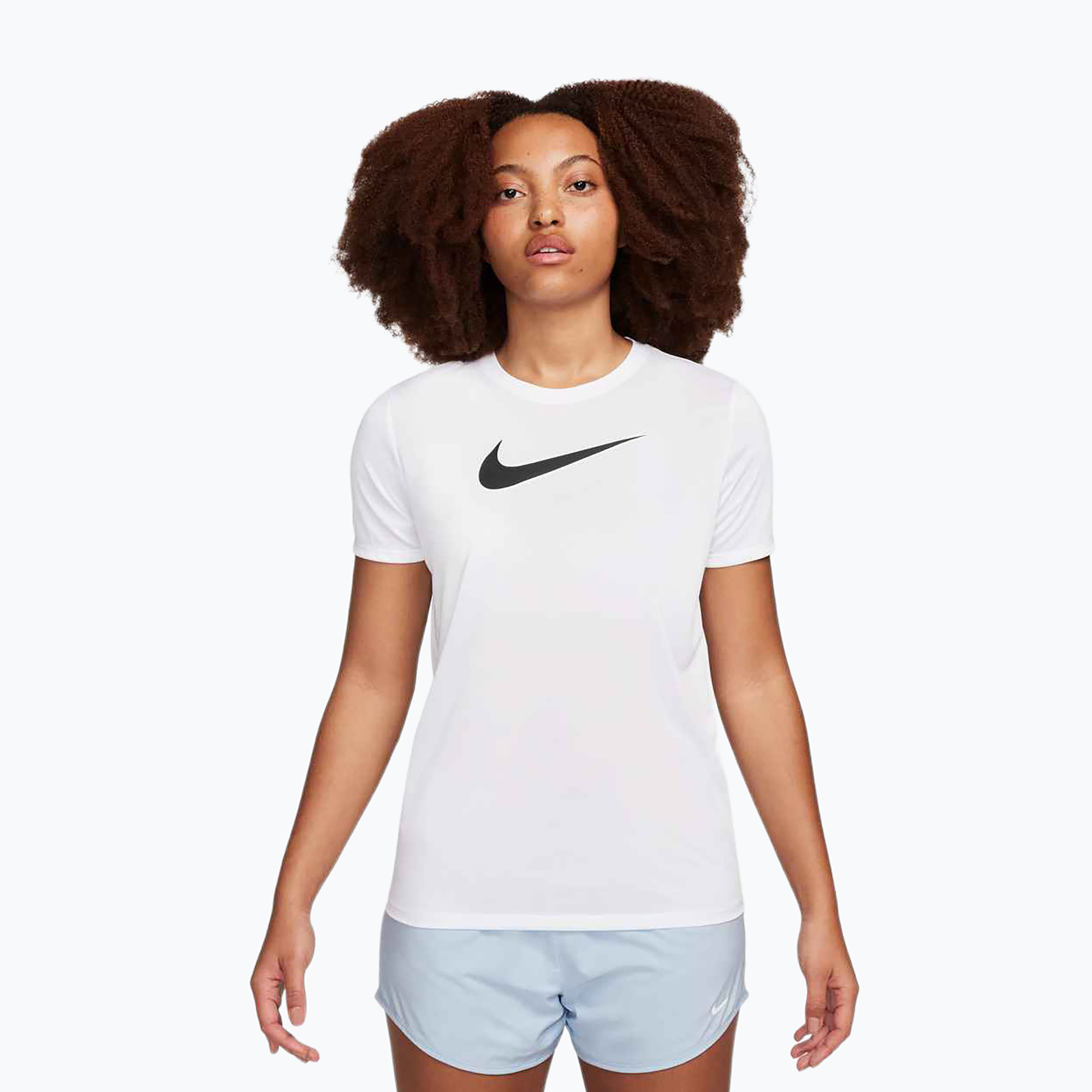Koszulka treningowa damska Nike Dri-Fit white/black 