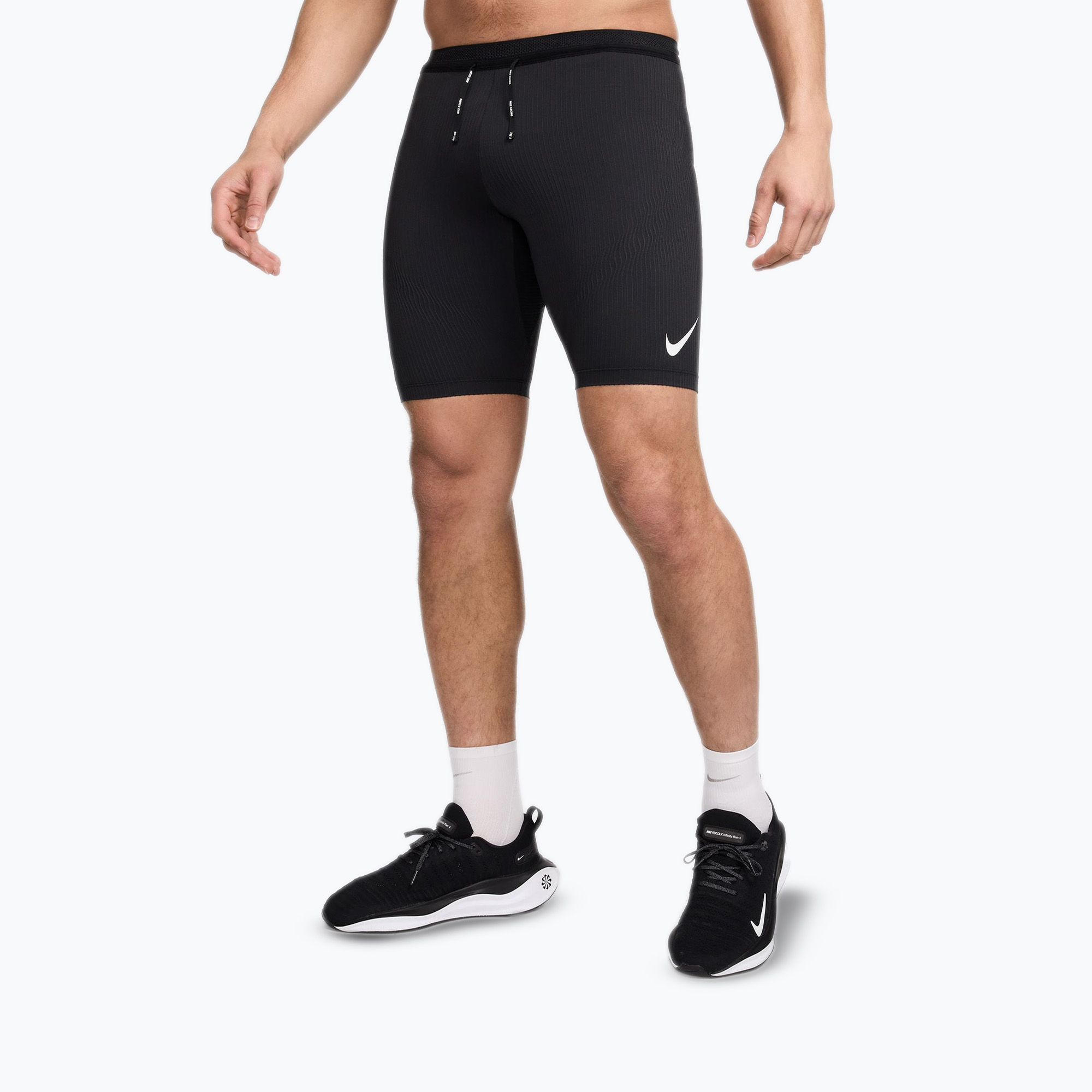 Spodenki do biegania męskie Nike AeroSwift Dri-Fit ADV 1/2 Tights black/summit white 