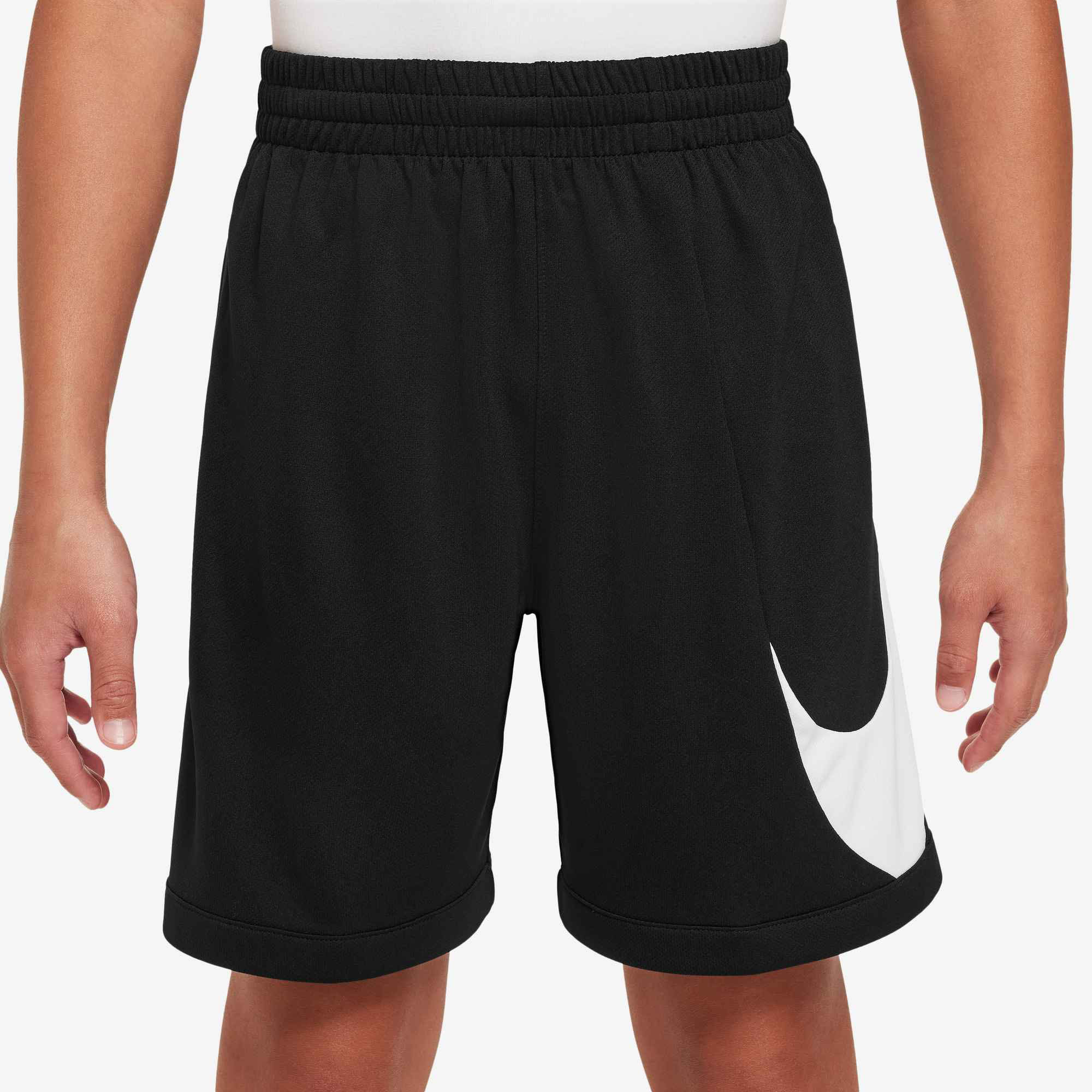 Pantaloncini da allenamento Nike Dri-Fit Multi+ da bambino nero/bianco/nero