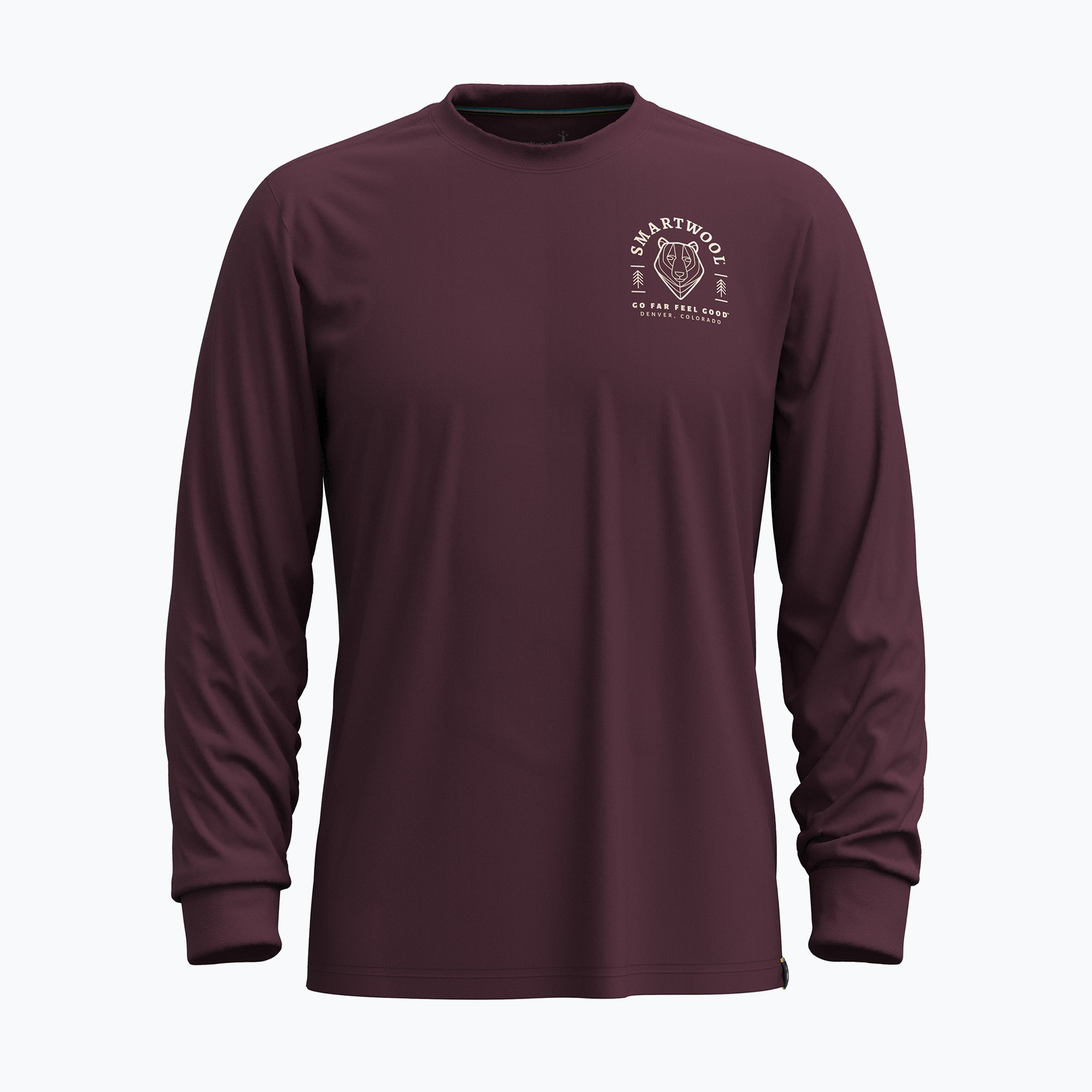 Longsleeve męski Smartwool Bear Stare Graphic eggplant 