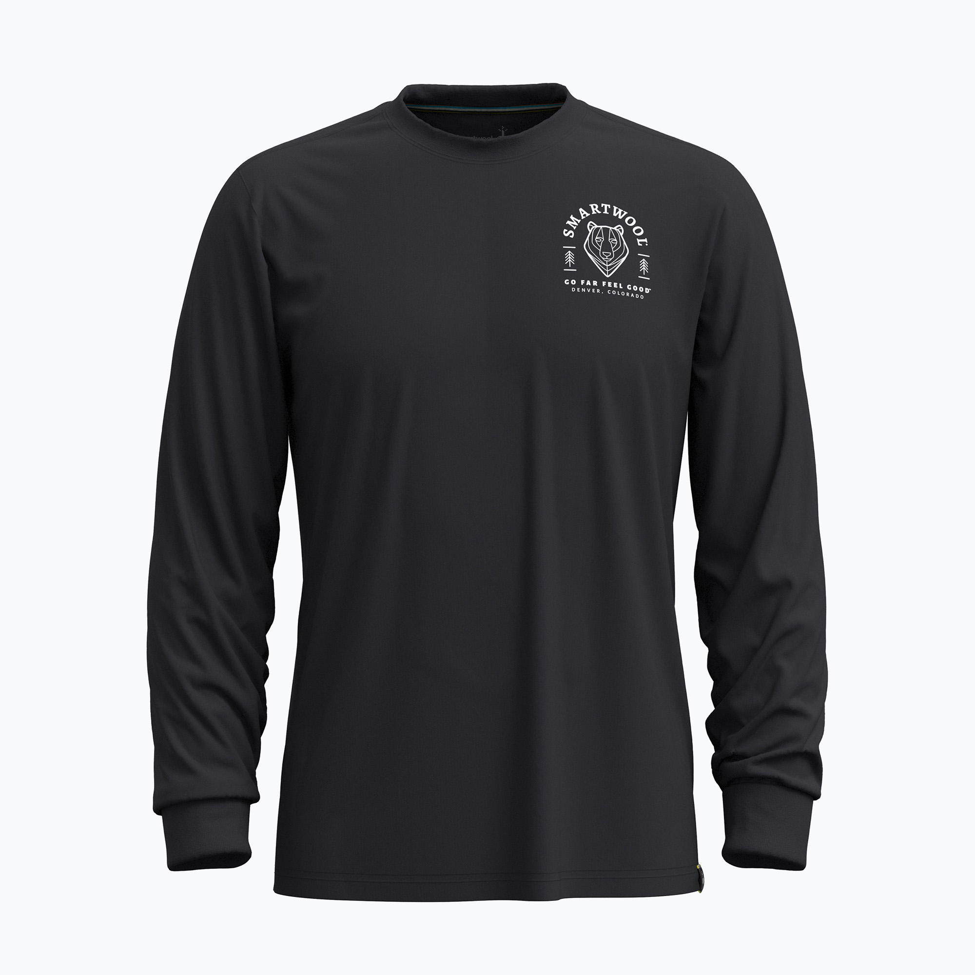Longsleeve męski Smartwool Bear Stare Graphic black 