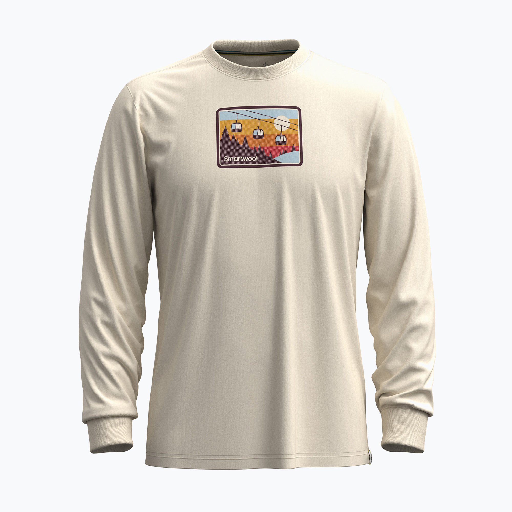 Longsleeve męski Smartwool Gondola Ride Graphic almond 