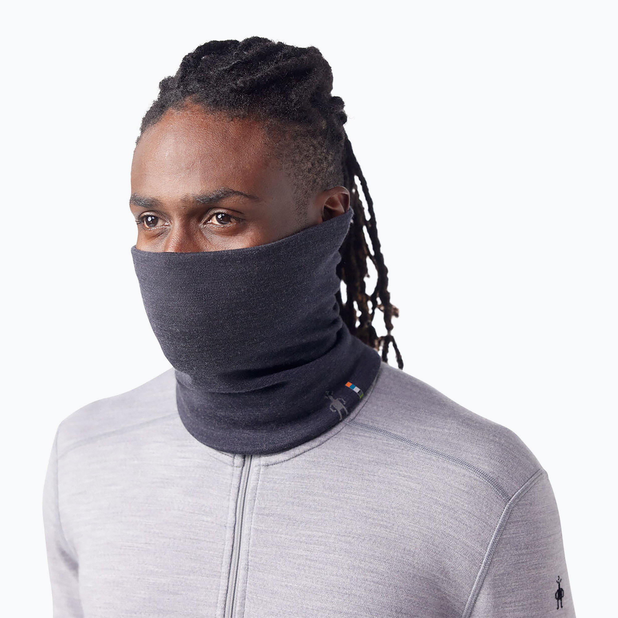 Шал комин Smartwool Thermal Merino Rebersible charcoal heather