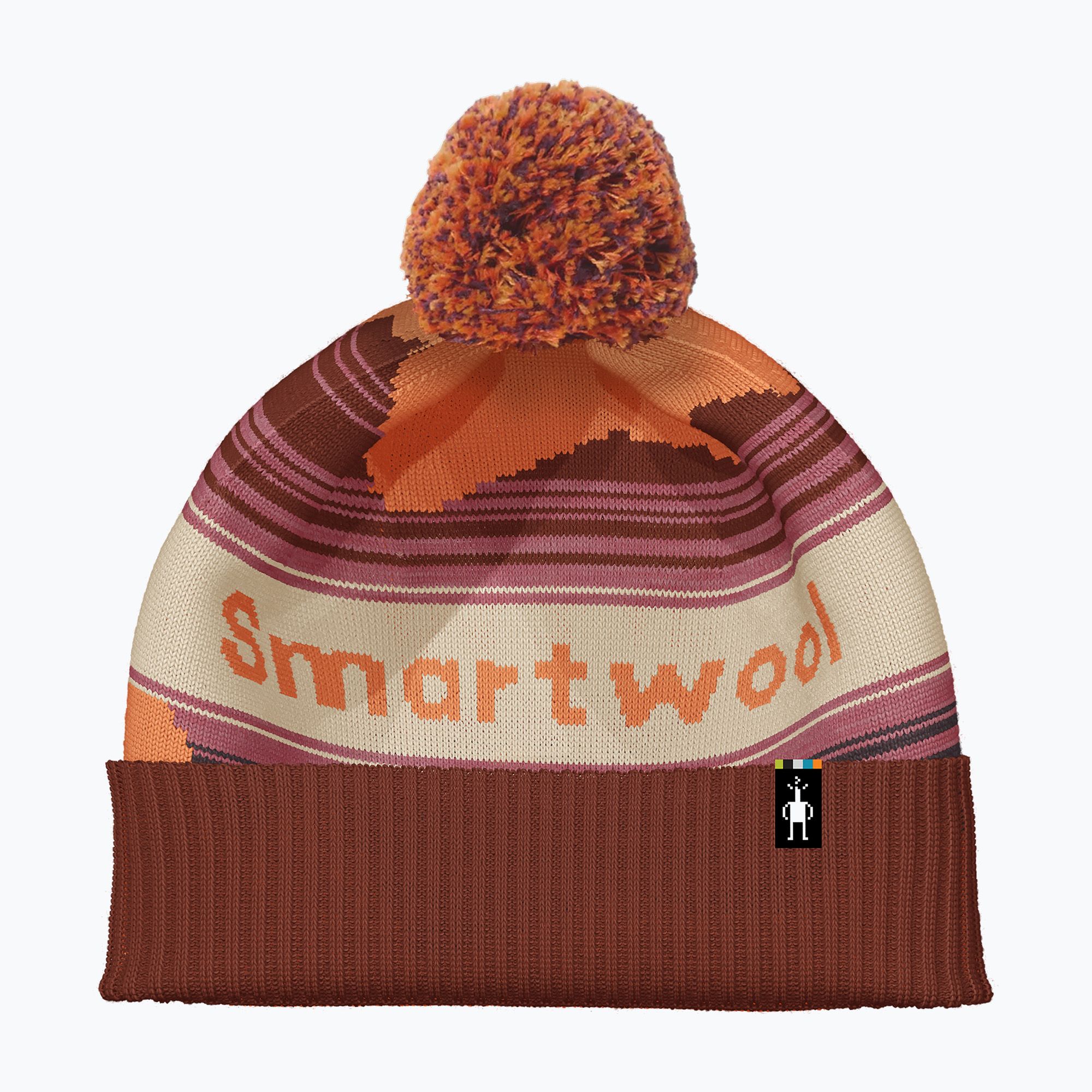 Czapka zimowa Smartwool Knit Winter Pattern POM apricot 