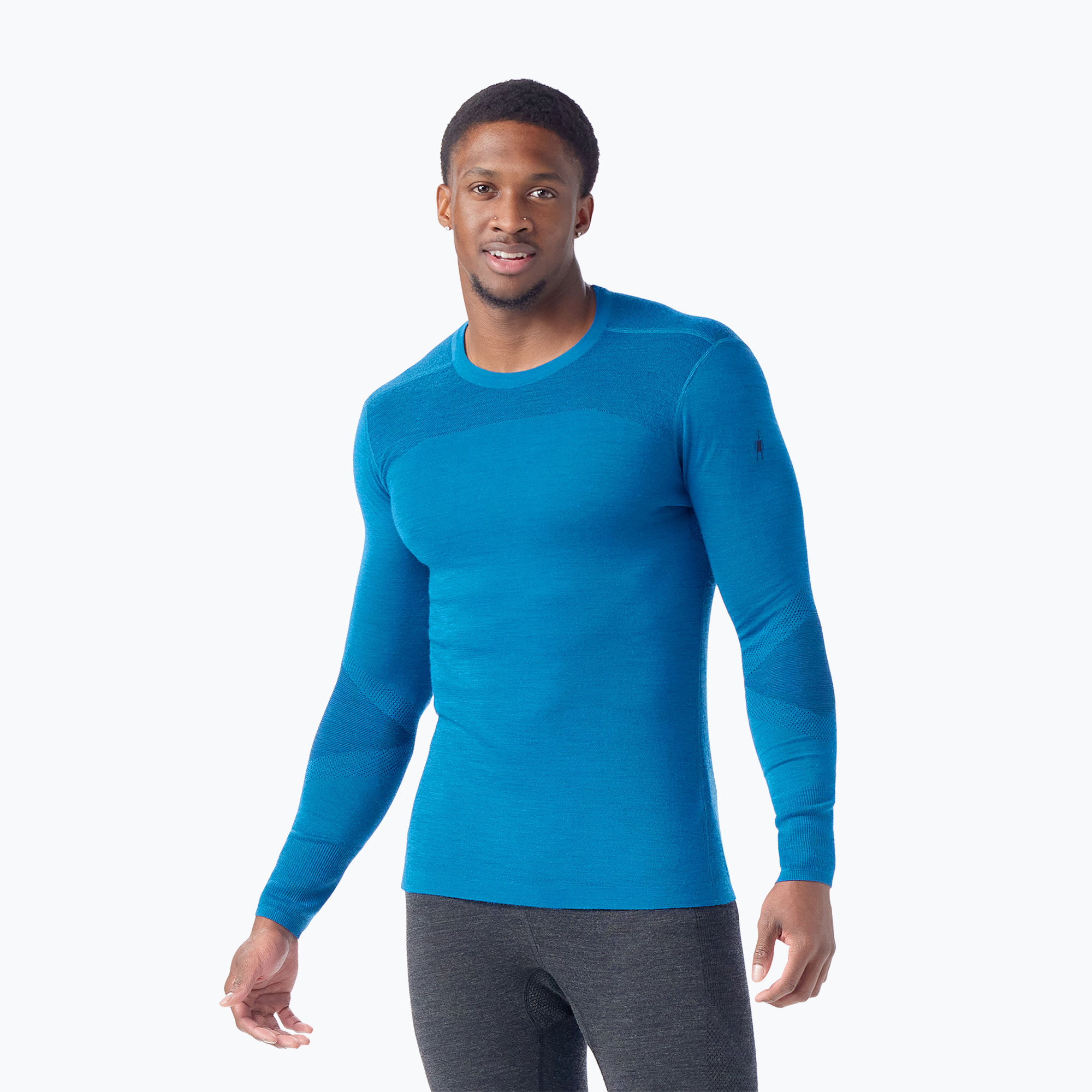Men's Smartwool Intraknit Thermal Merino Base Layer Longsleeve Crew nival blue / navy (L)