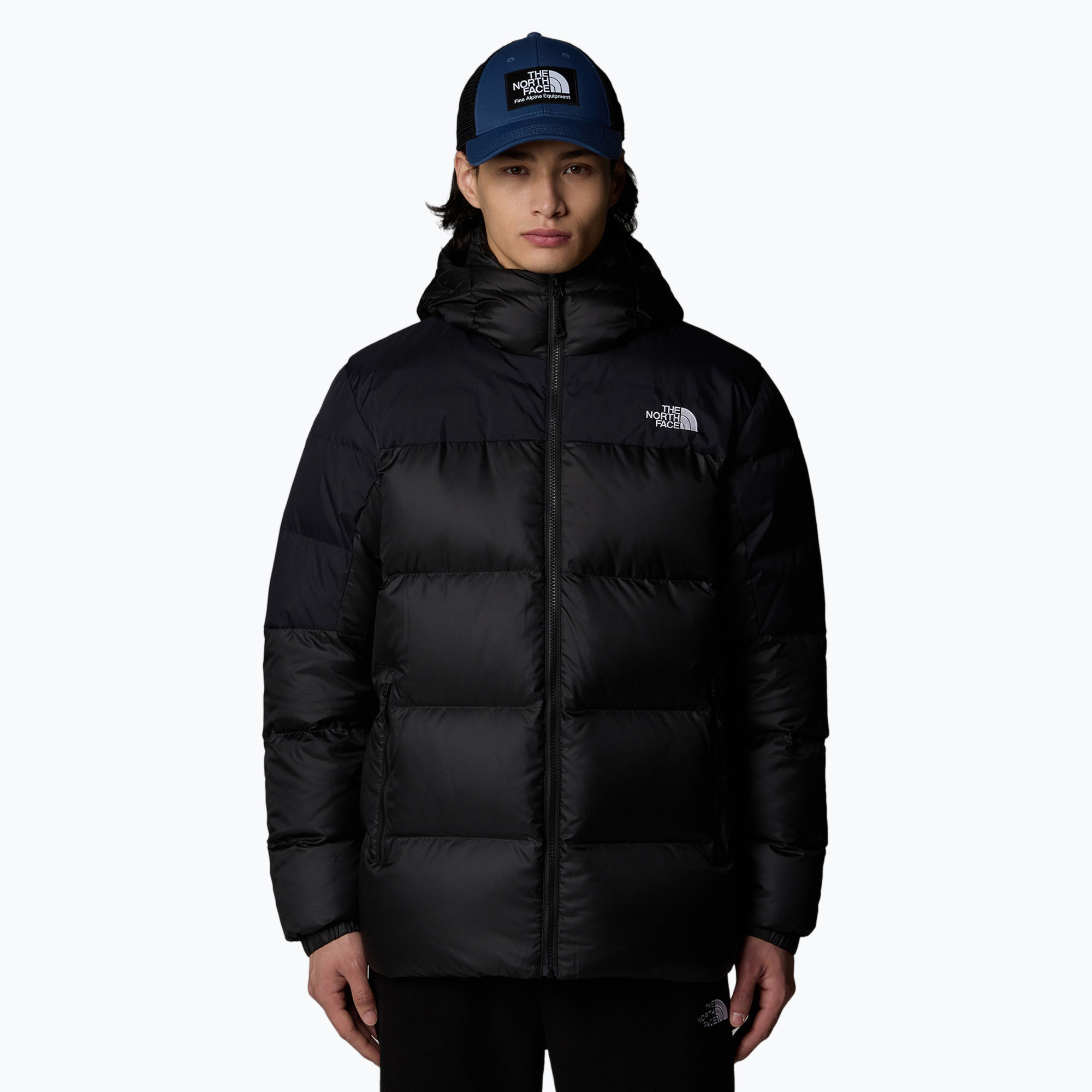 Kurtka puchowa męska The North Face Diablo Down 2.0 Hoodie black heather/blk 