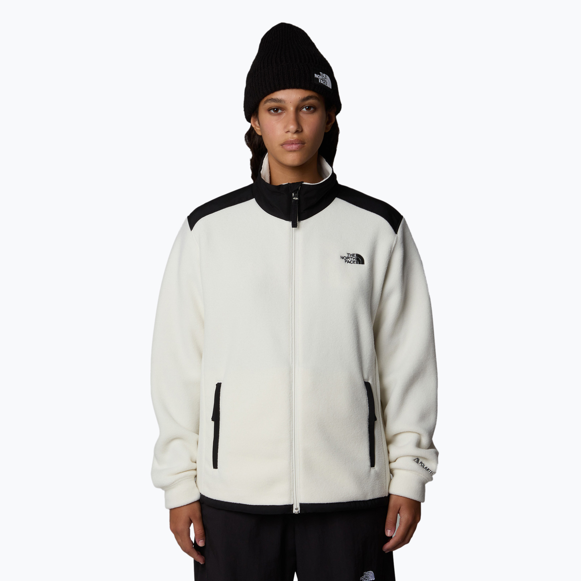 Bluza damska The North Face Alpine Polartec 200 FZ white dune/black 