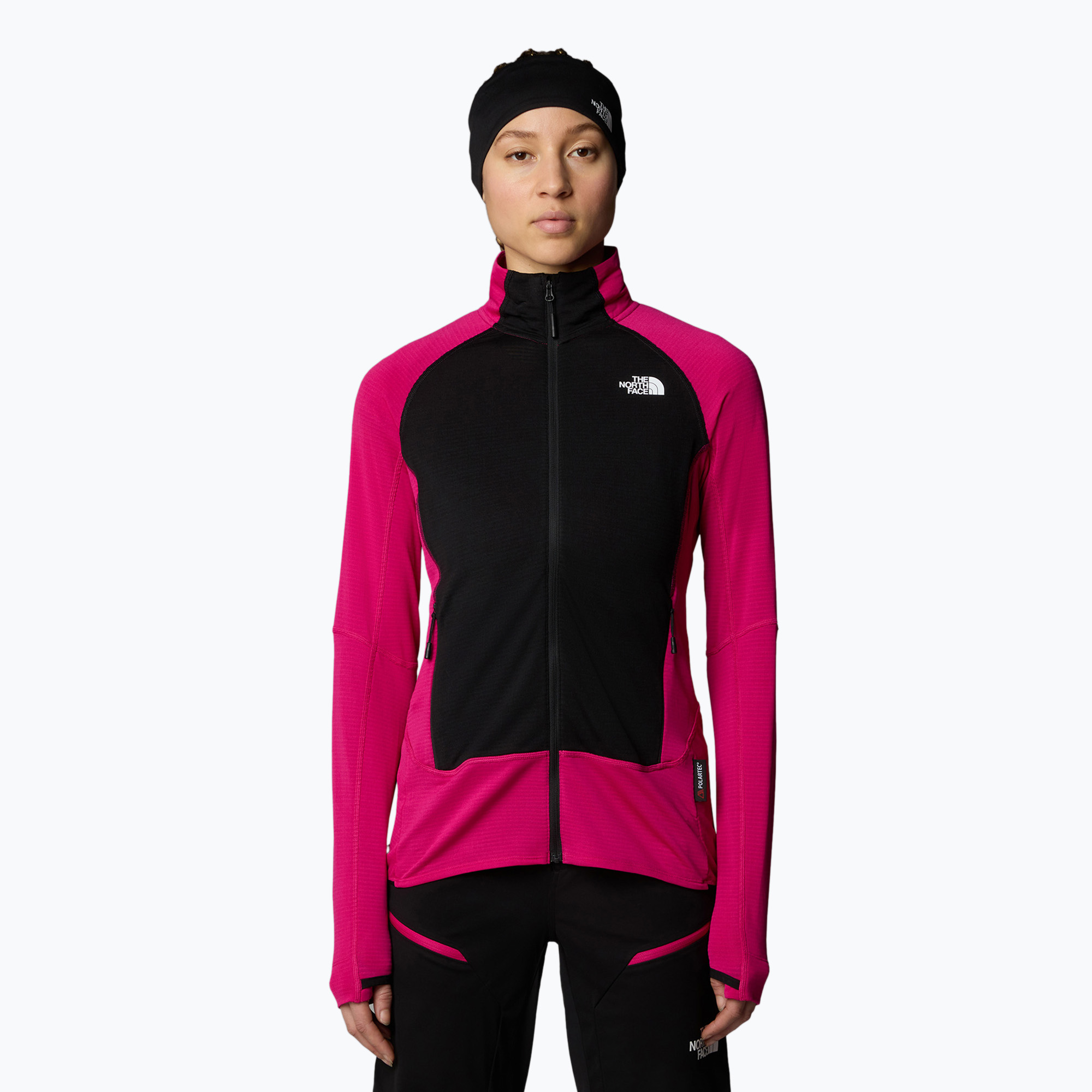 Bluza damska The North Face Bolt Polartec Jacket pink primrose/black 