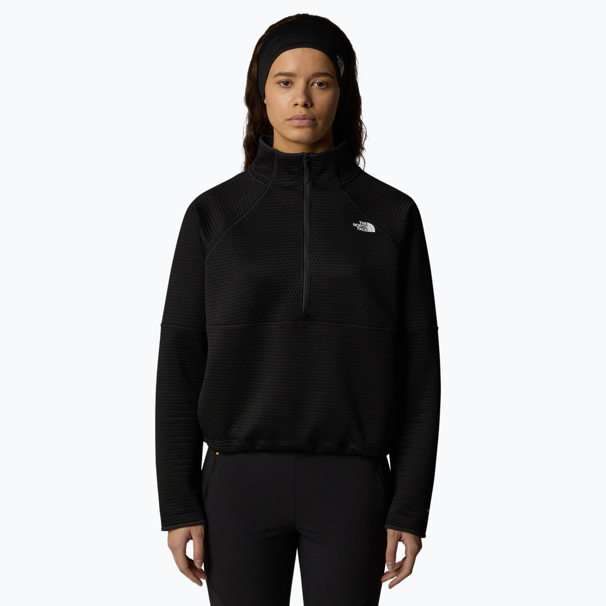 Felpa da trekking da donna The North Face Vertical Thermal 1/4 Zip nero (XS) (Vertical Thermal 1/4 Zip NF0A88U5JK31001)