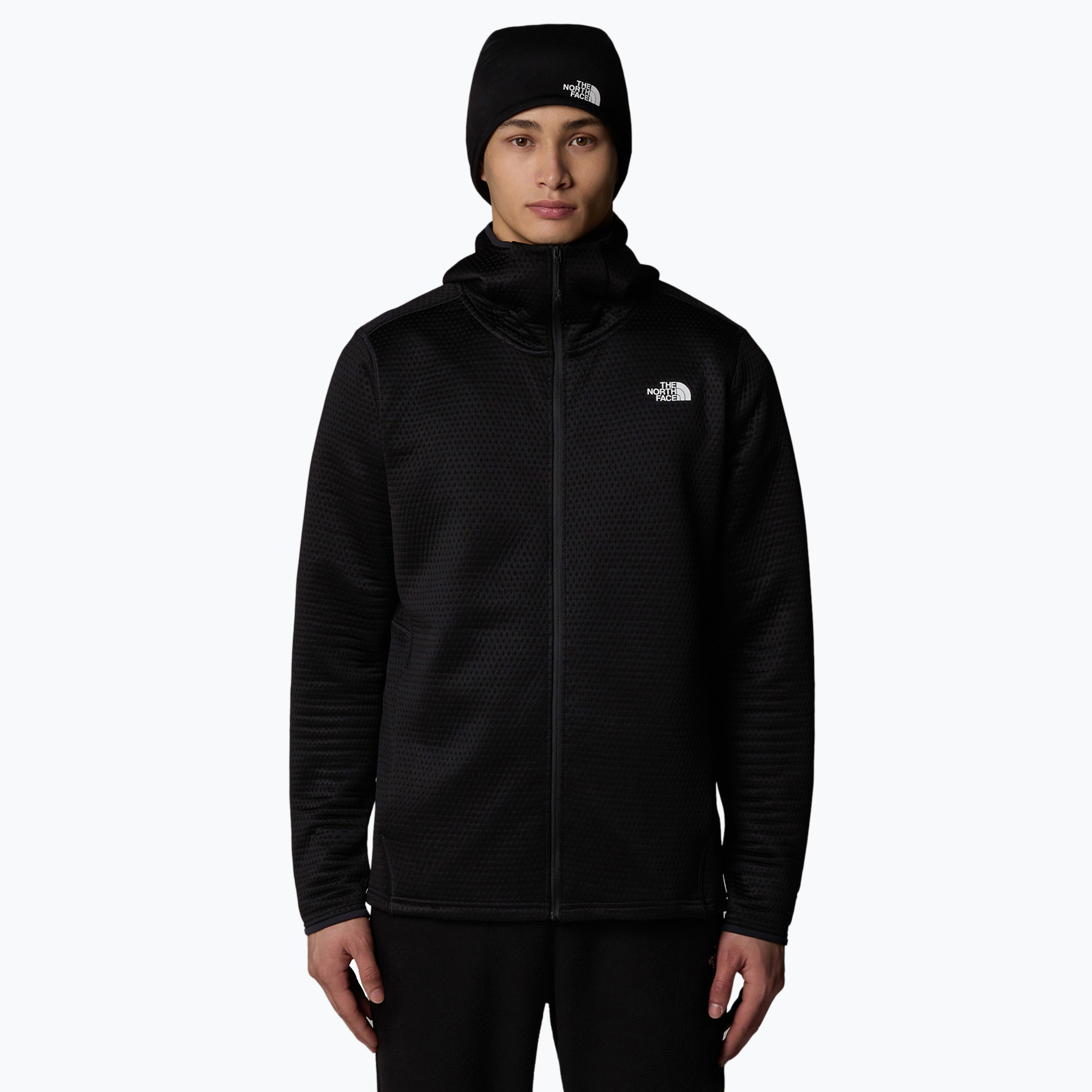 Bluza trekkingowa męska The North Face Vertical Thermal FZ Hoodie black 