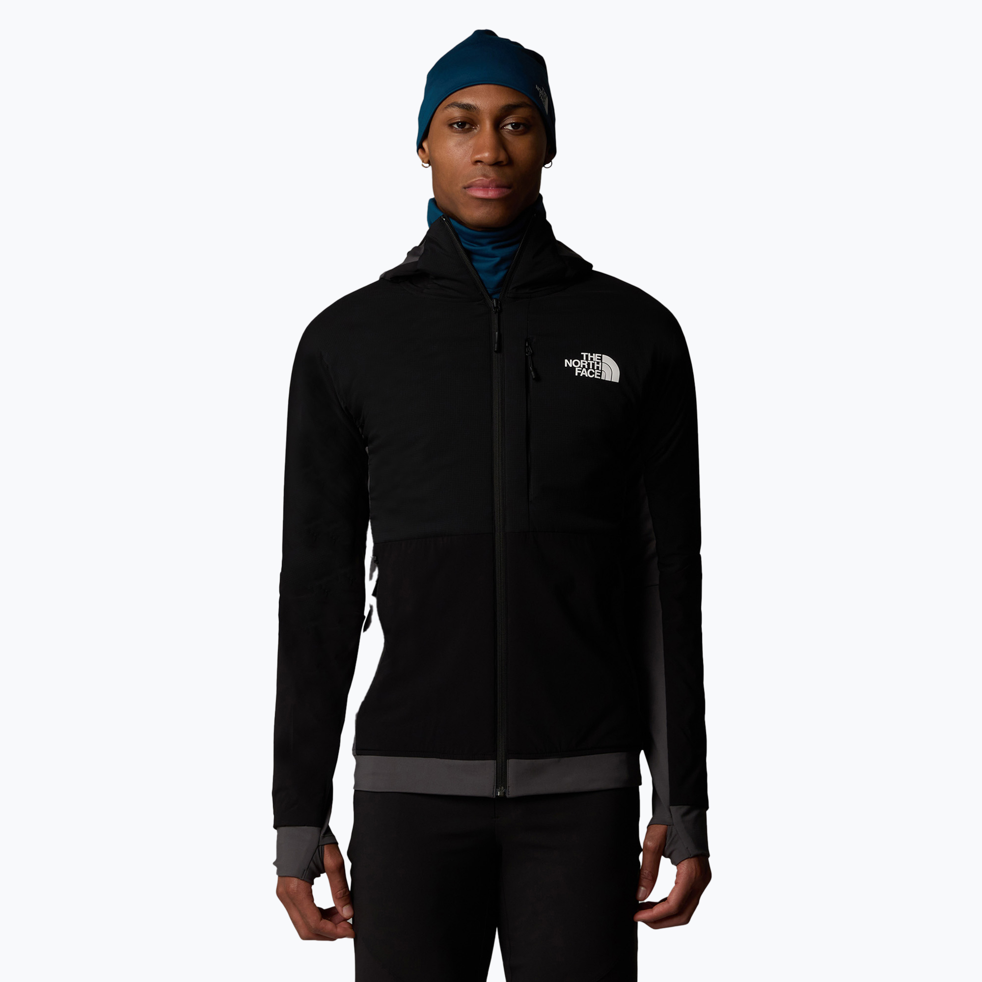 Kurtka hybrydowa męska The North Face Binntal Hybrid Ventrix Hoodie black/black/ant 