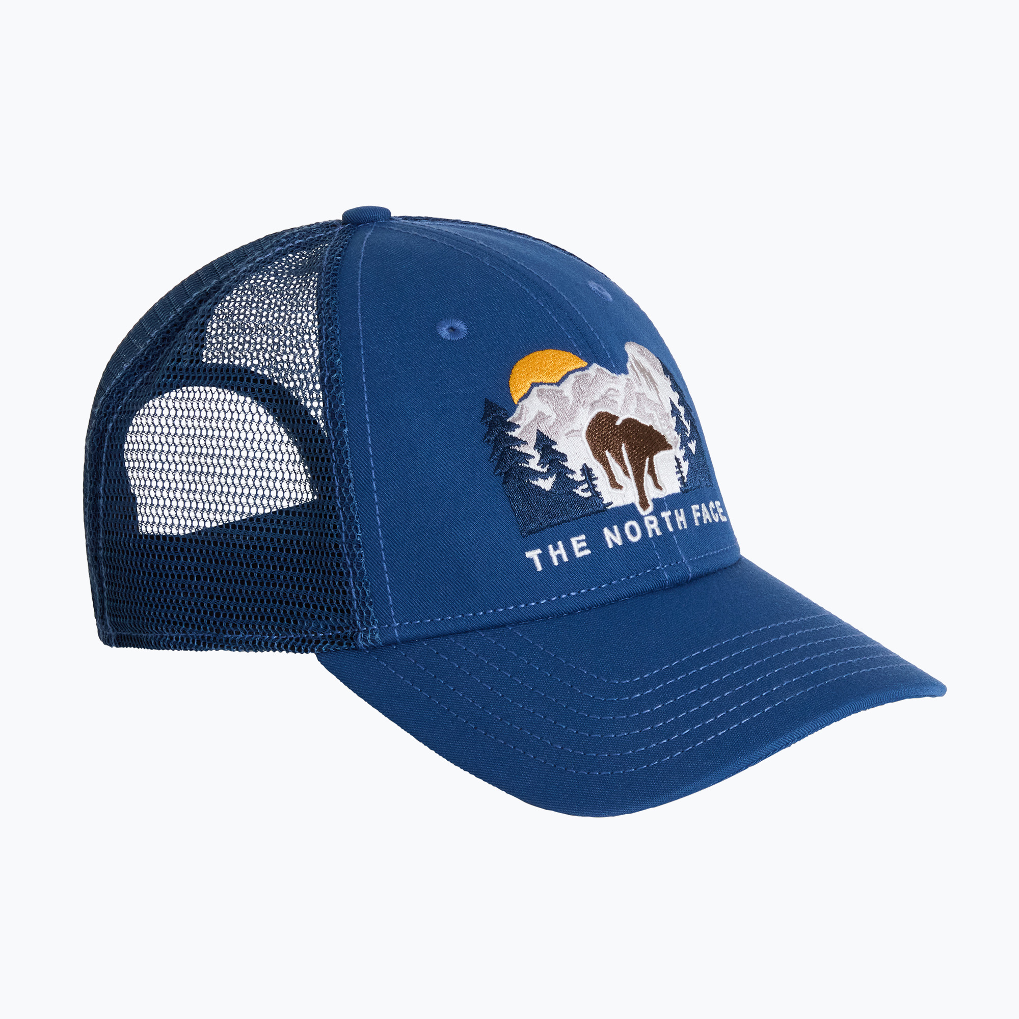 Czapka z daszkiem męska The North Face Embroidered Mudder Trucker shady blue/bear graphic 