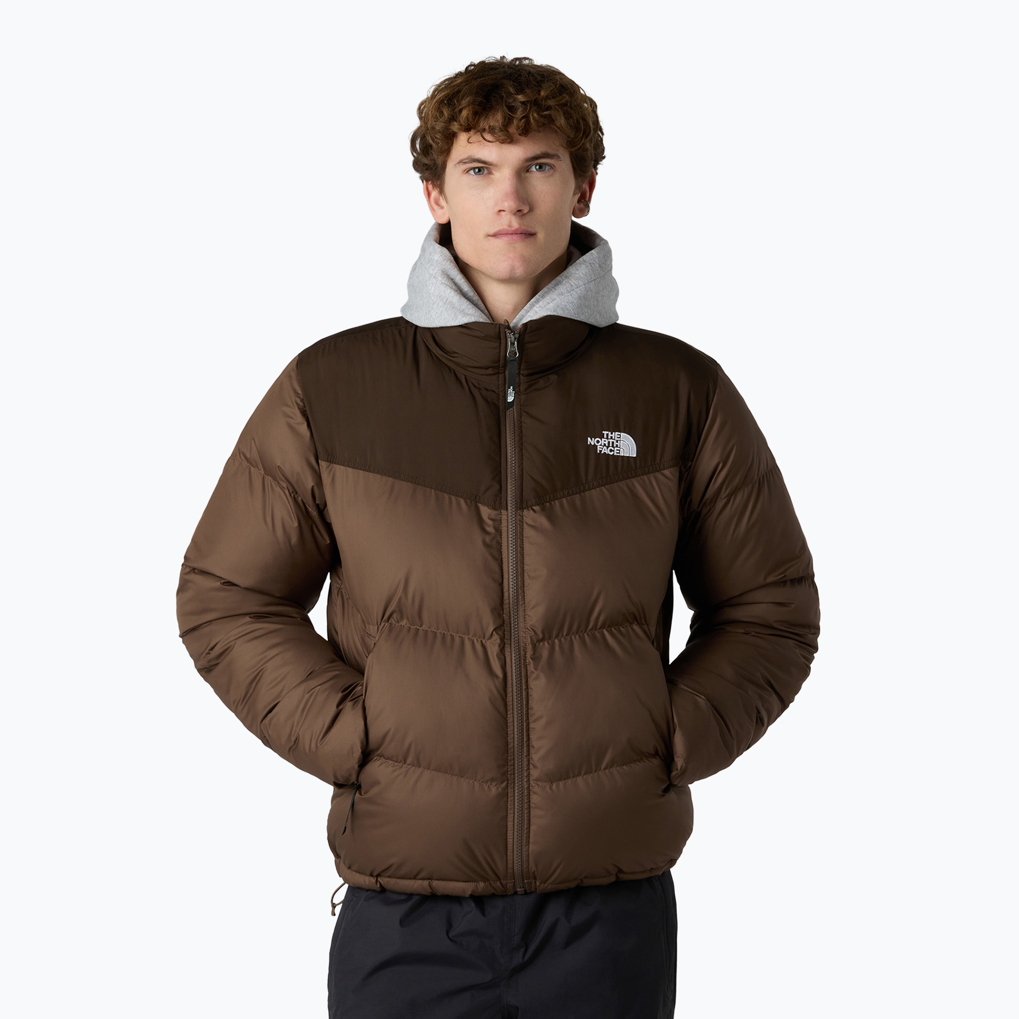 Kurtka ocieplana męska The North Face Saikuru smokey brown/demitasse