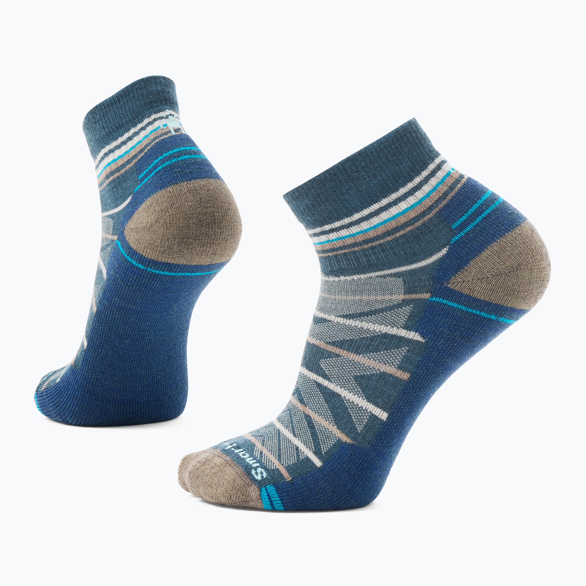 Trekové ponožky Smartwool Hike Light Cushion Pattern twilight blue (Hike Light Cushion Pattern Ankle SW001612G74)