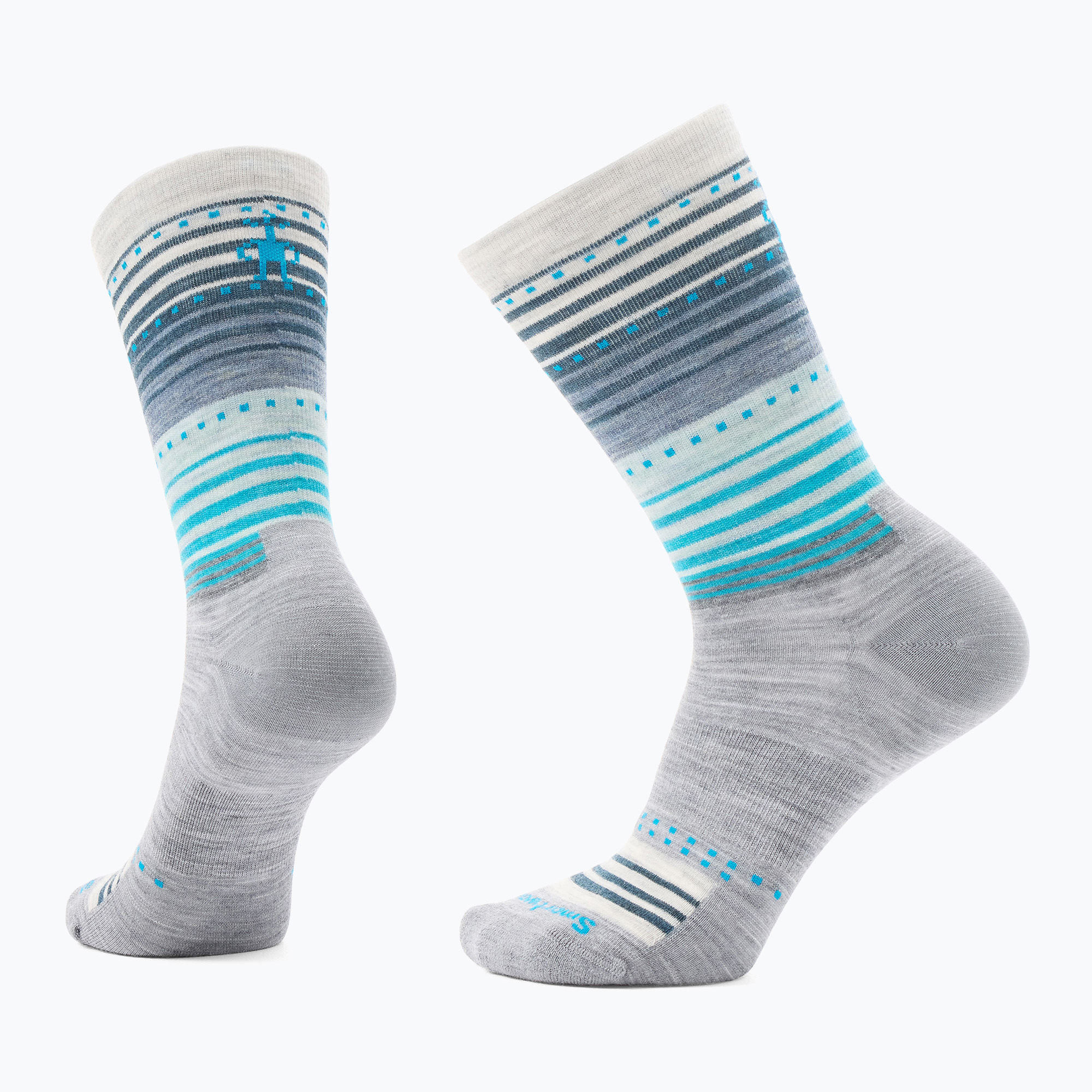 Чорапи за трекинг Smartwool Everyday Stitch Stripe Crew light grey