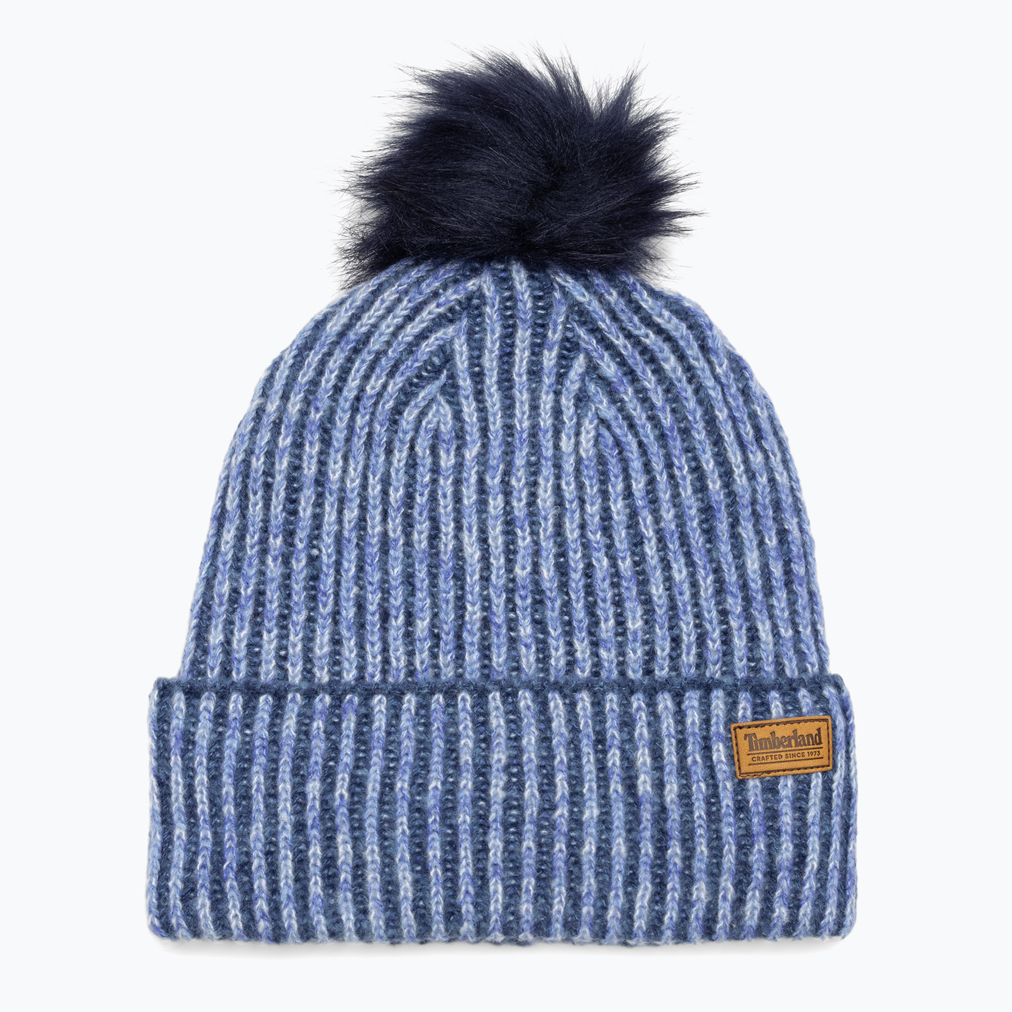 Dámská zimní čepice Timberland Plaited Melange Beanie frozen fjord